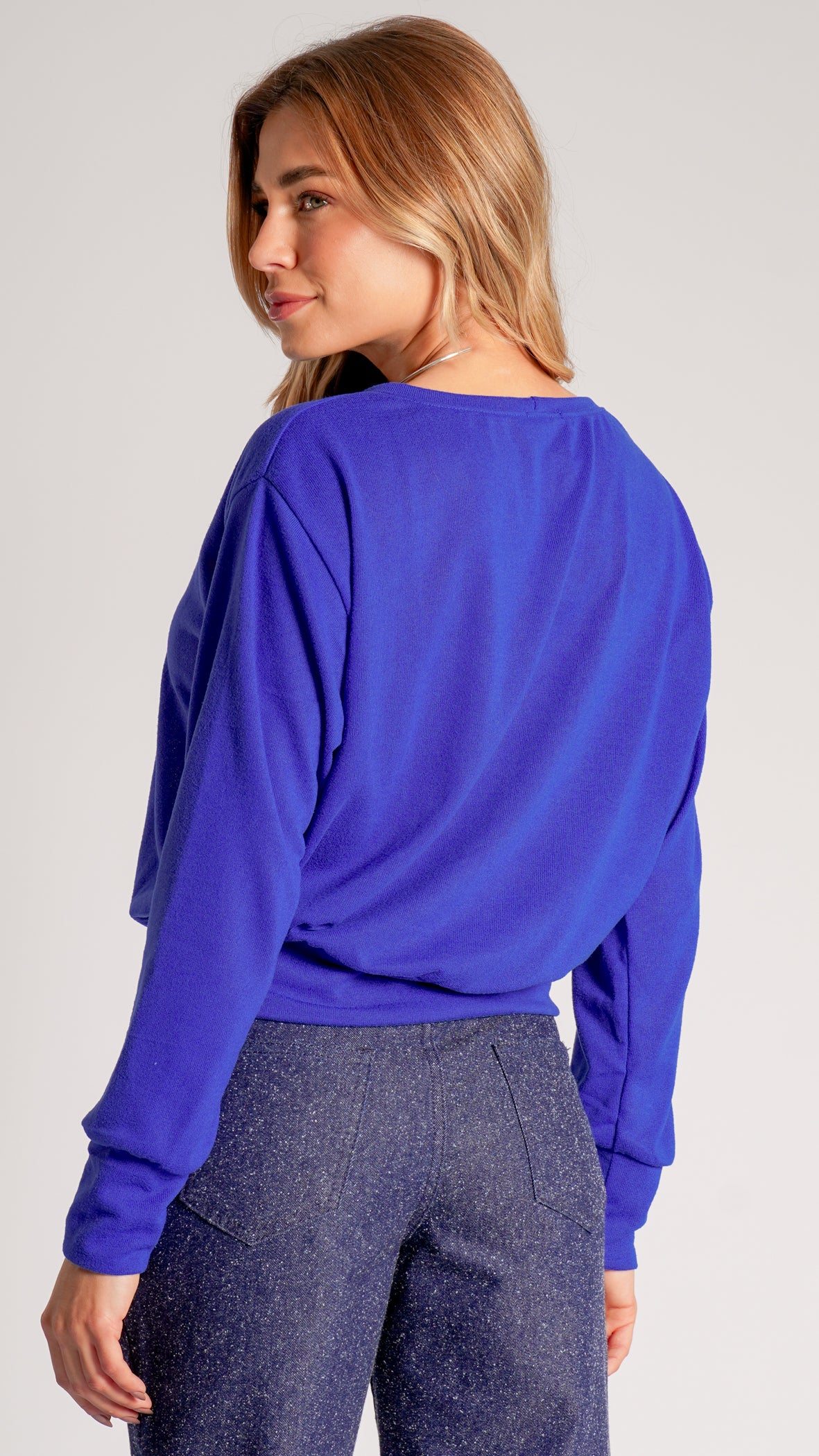 Blusa Tricô - Azul Royal