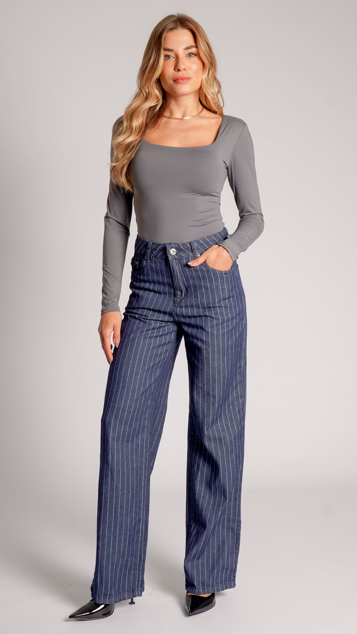 Blusa Manga Longa - Grafite