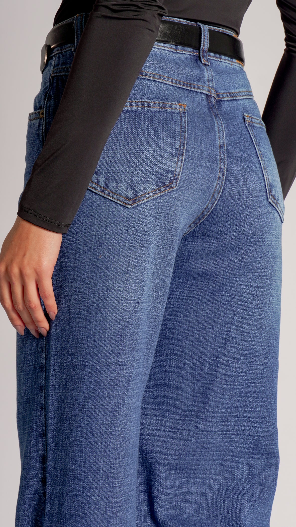 Calça Jeans Reta - Escura