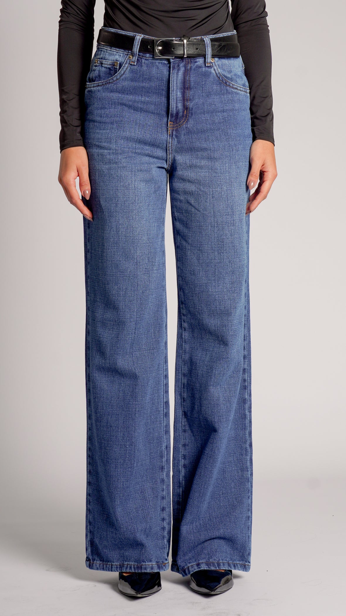 Calça Jeans Reta - Escura