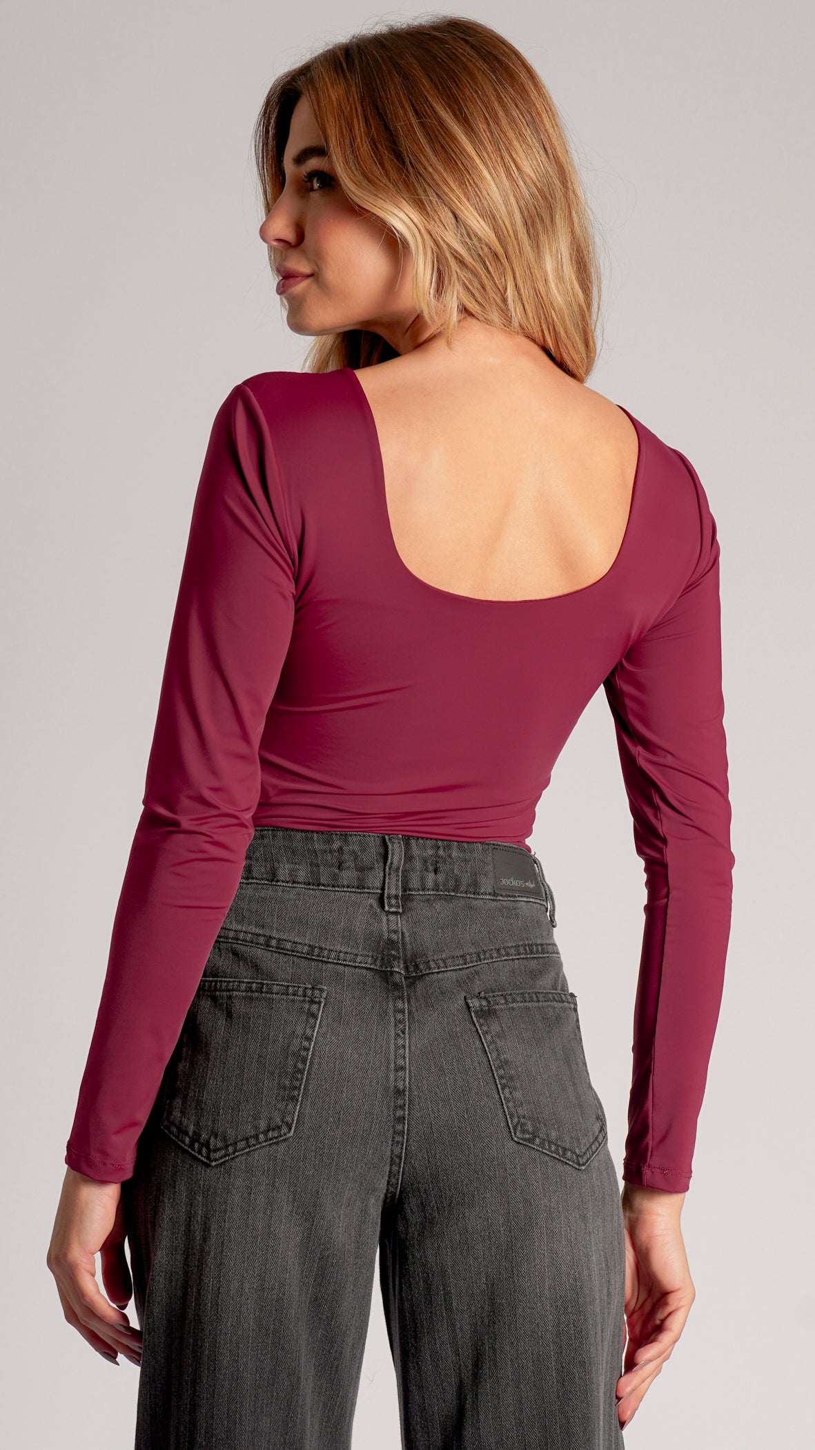 Blusa Manga Longa - Bordô