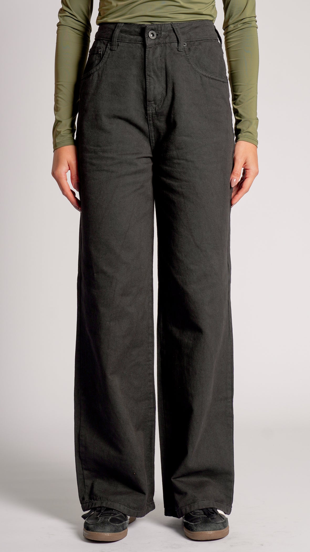 Calça Jeans Reta - Preta