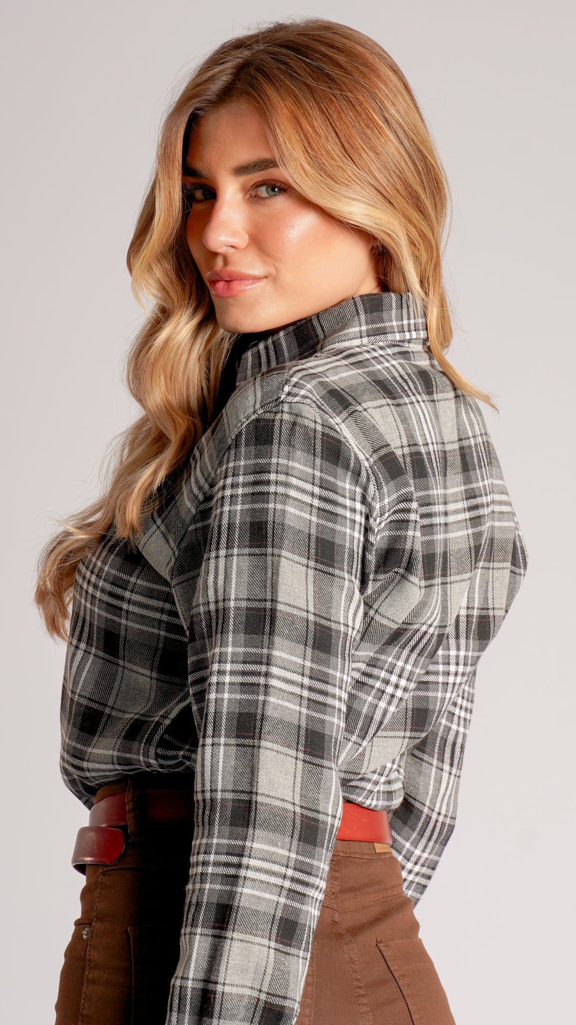 Camisa Xadrez - Preta
