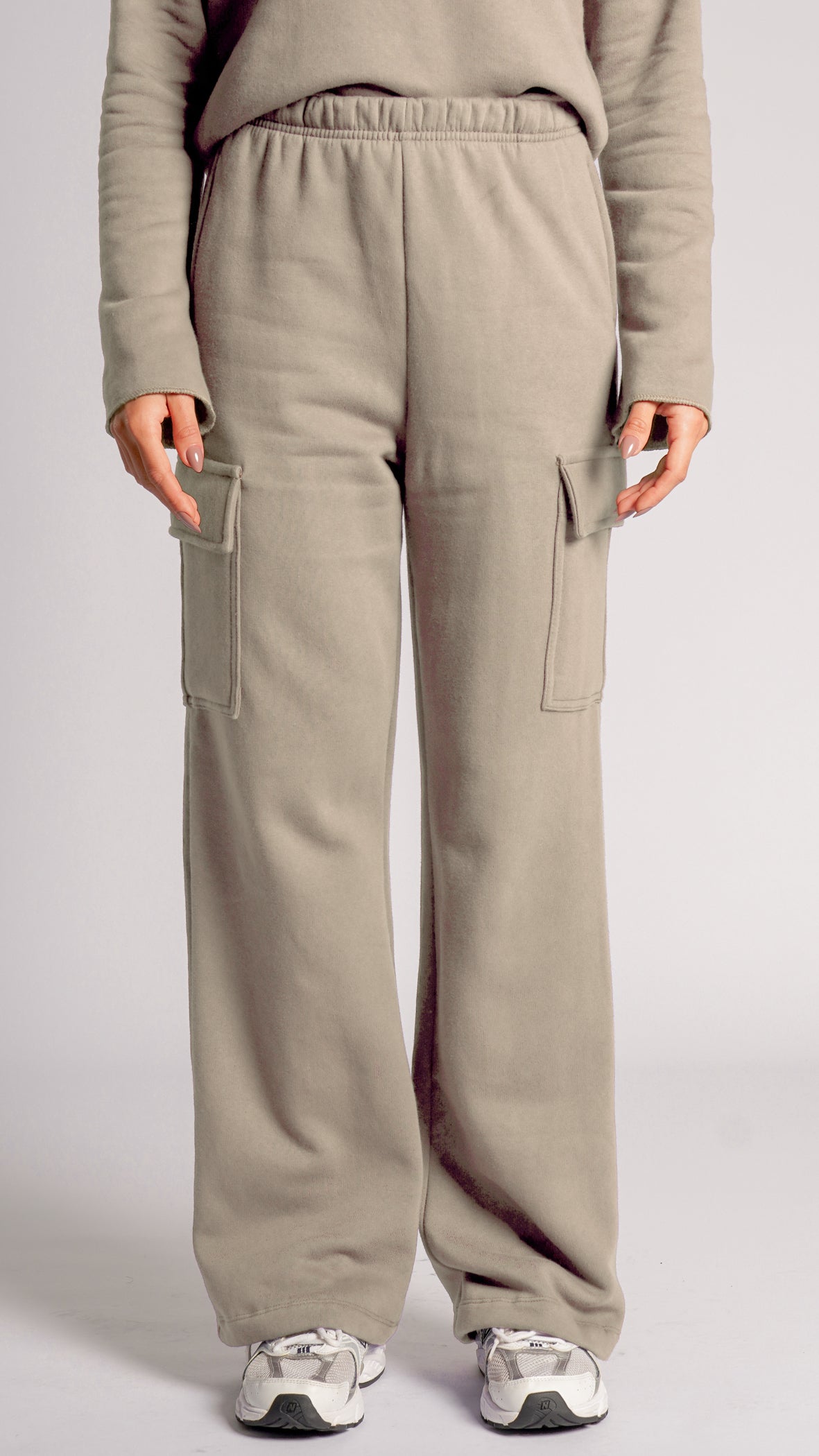 Calça Moletom Cargo Premium - Caqui