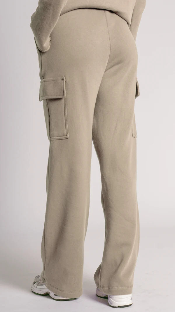 Conjunto Moletom Premium Cargo - Caqui