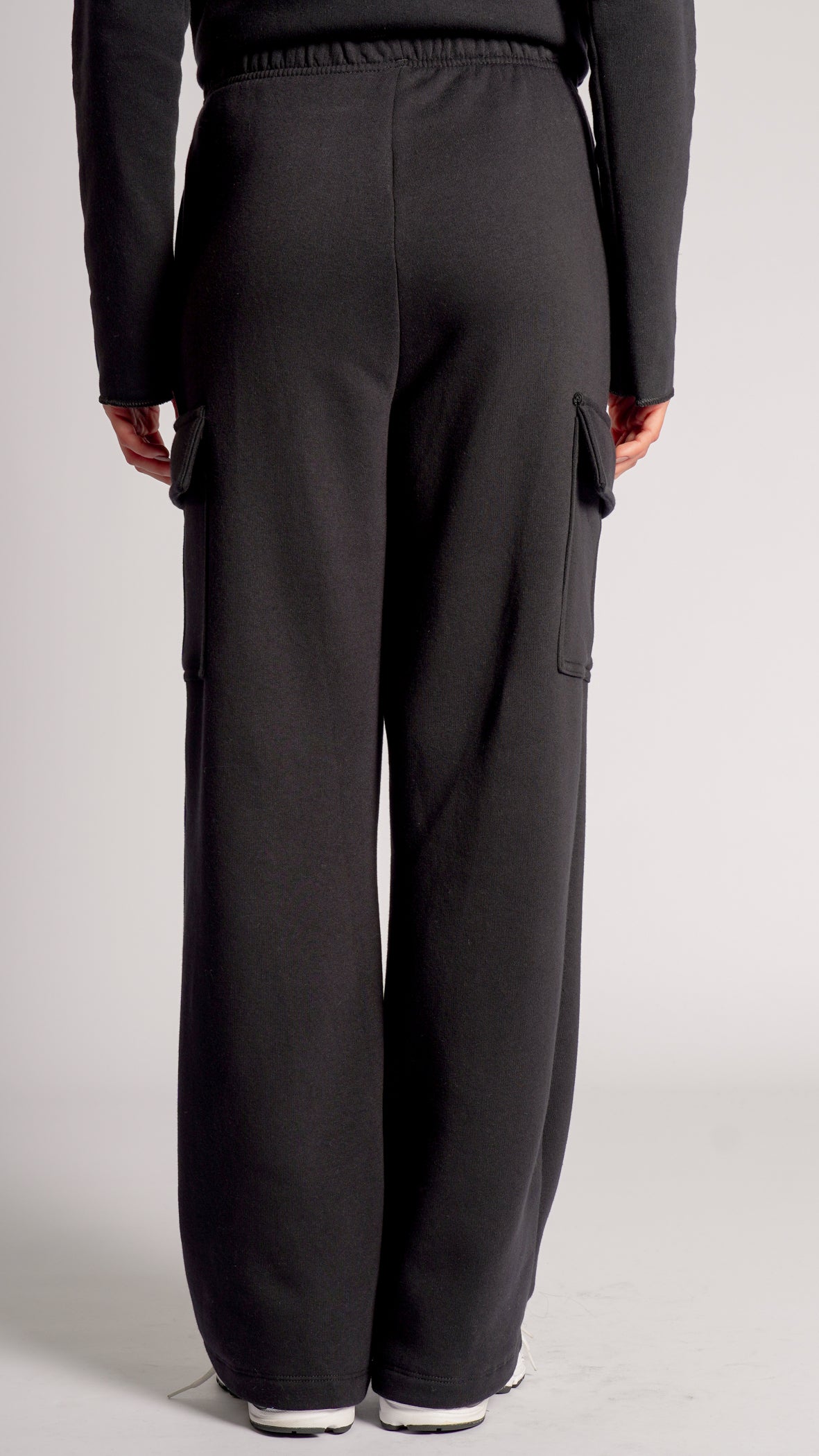 Calça Moletom Cargo Premium - Preta