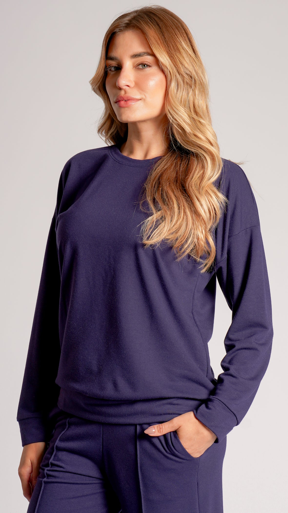 Blusa Moletinho Premium - Azul Marinho