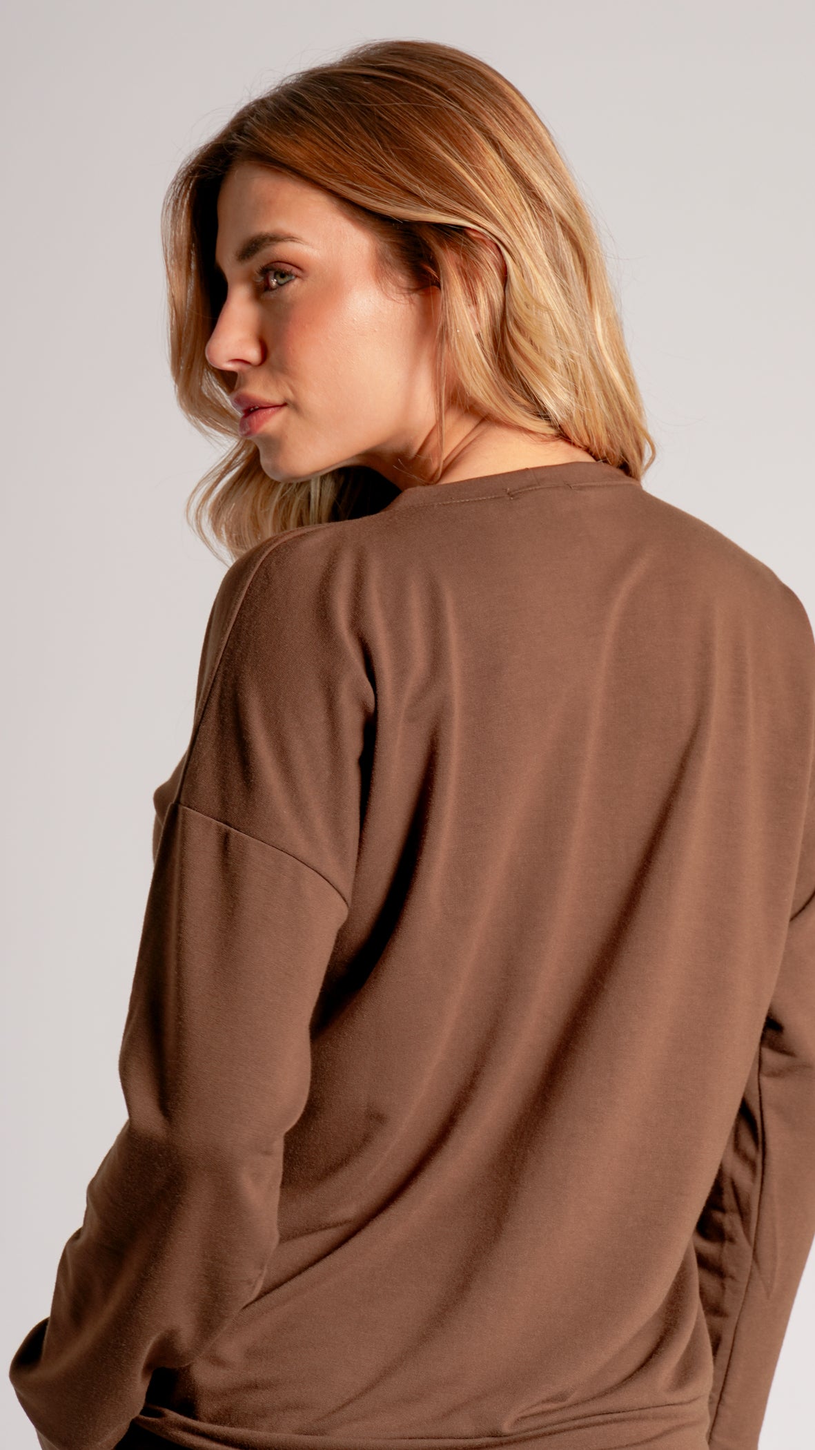 Blusa Moletinho Premium - Marrom