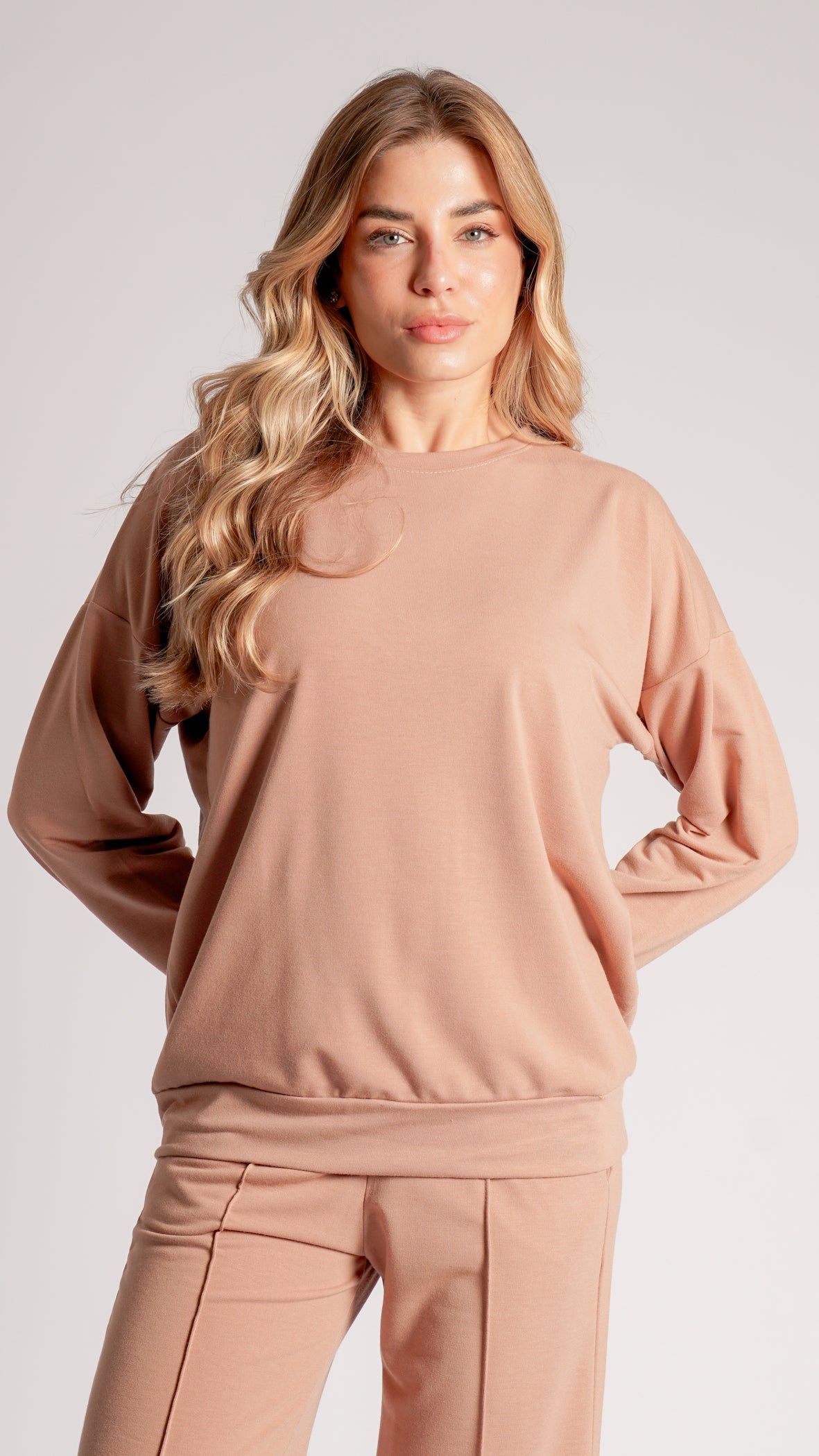 Blusa Moletinho Premium - Nude