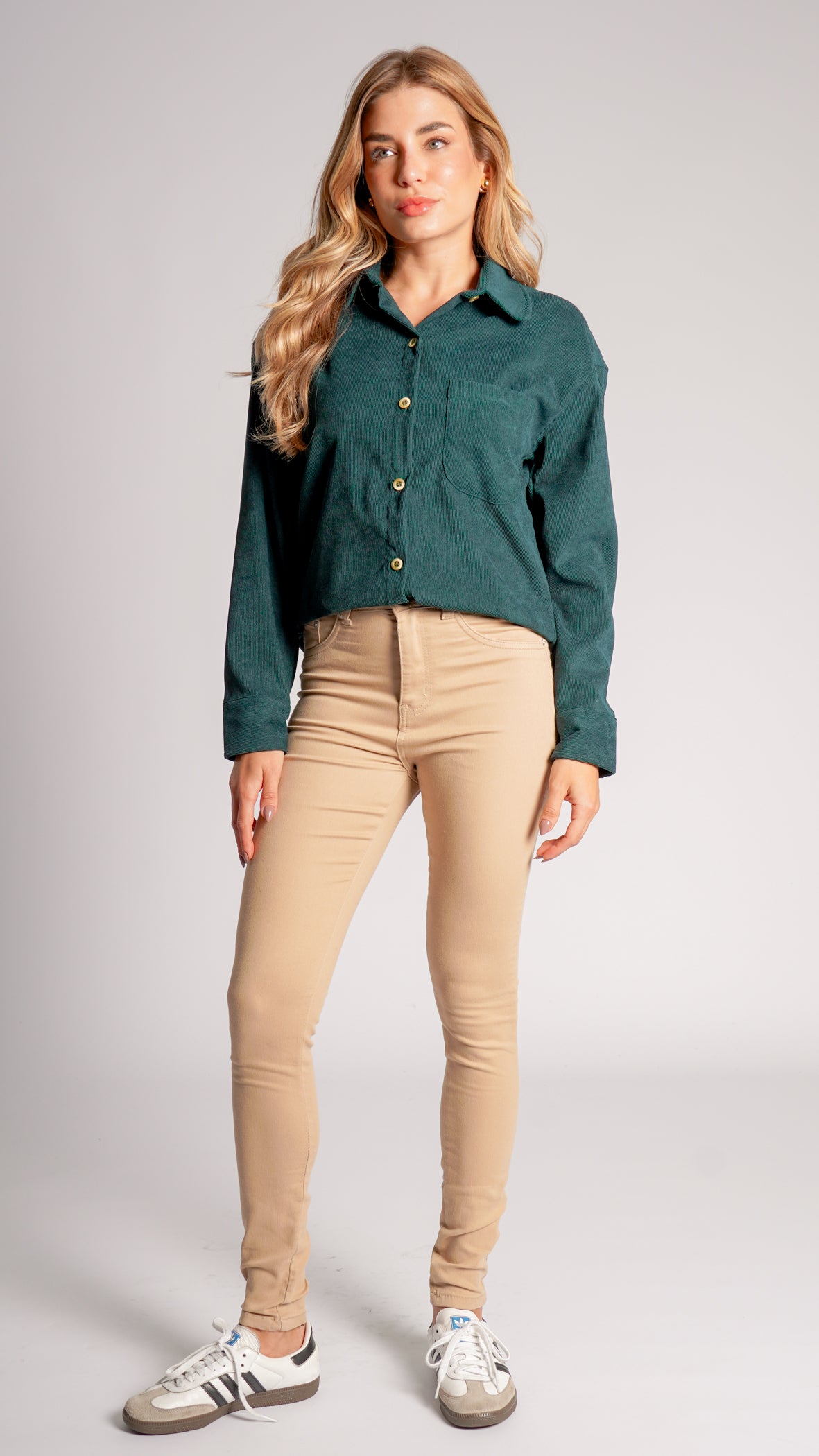 Calça Jeans Skinny - Caqui