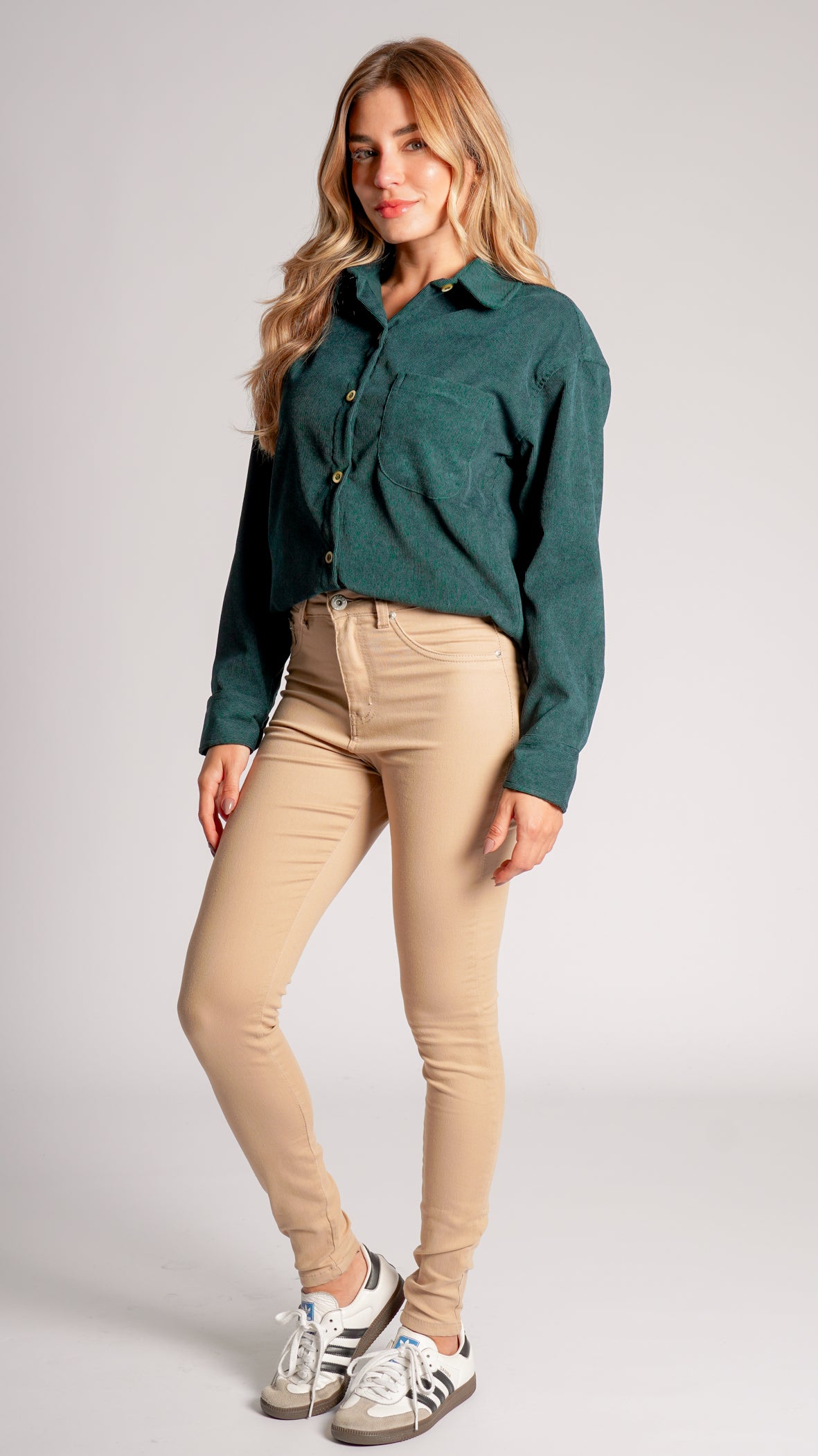 Calça Jeans Skinny - Caqui