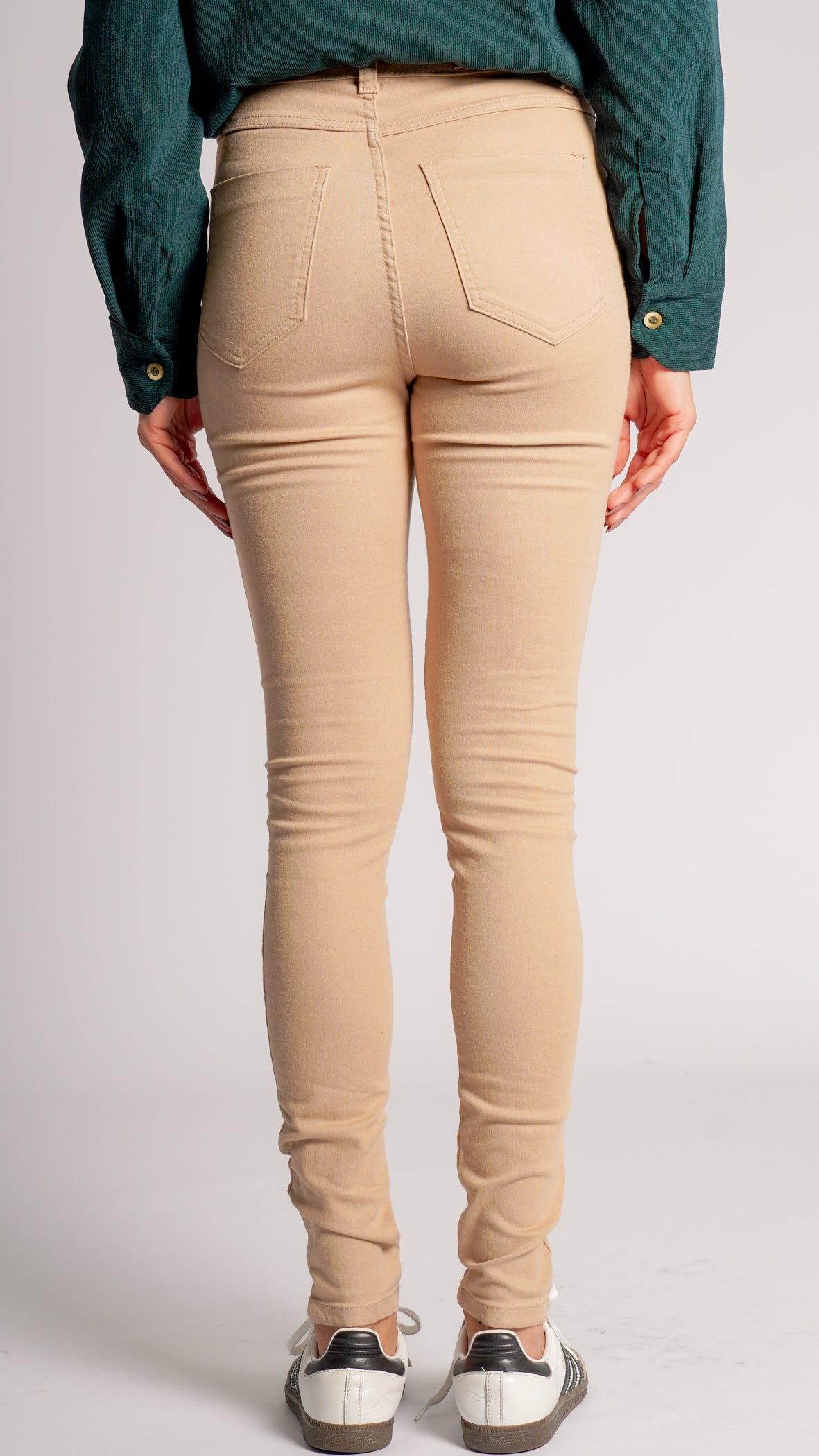 Calça Jeans Skinny - Caqui