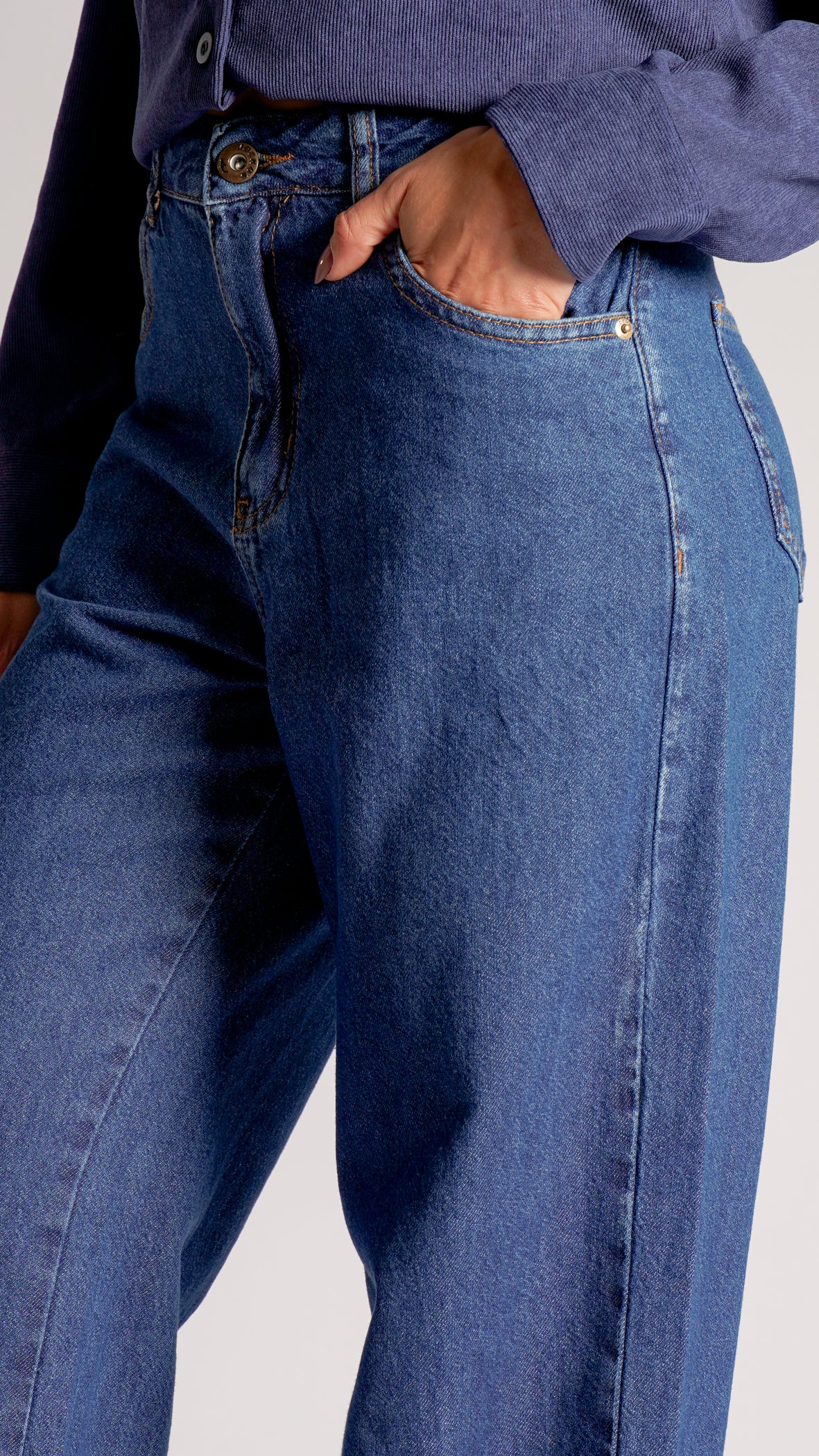 Calça Jeans Reta - Escuro