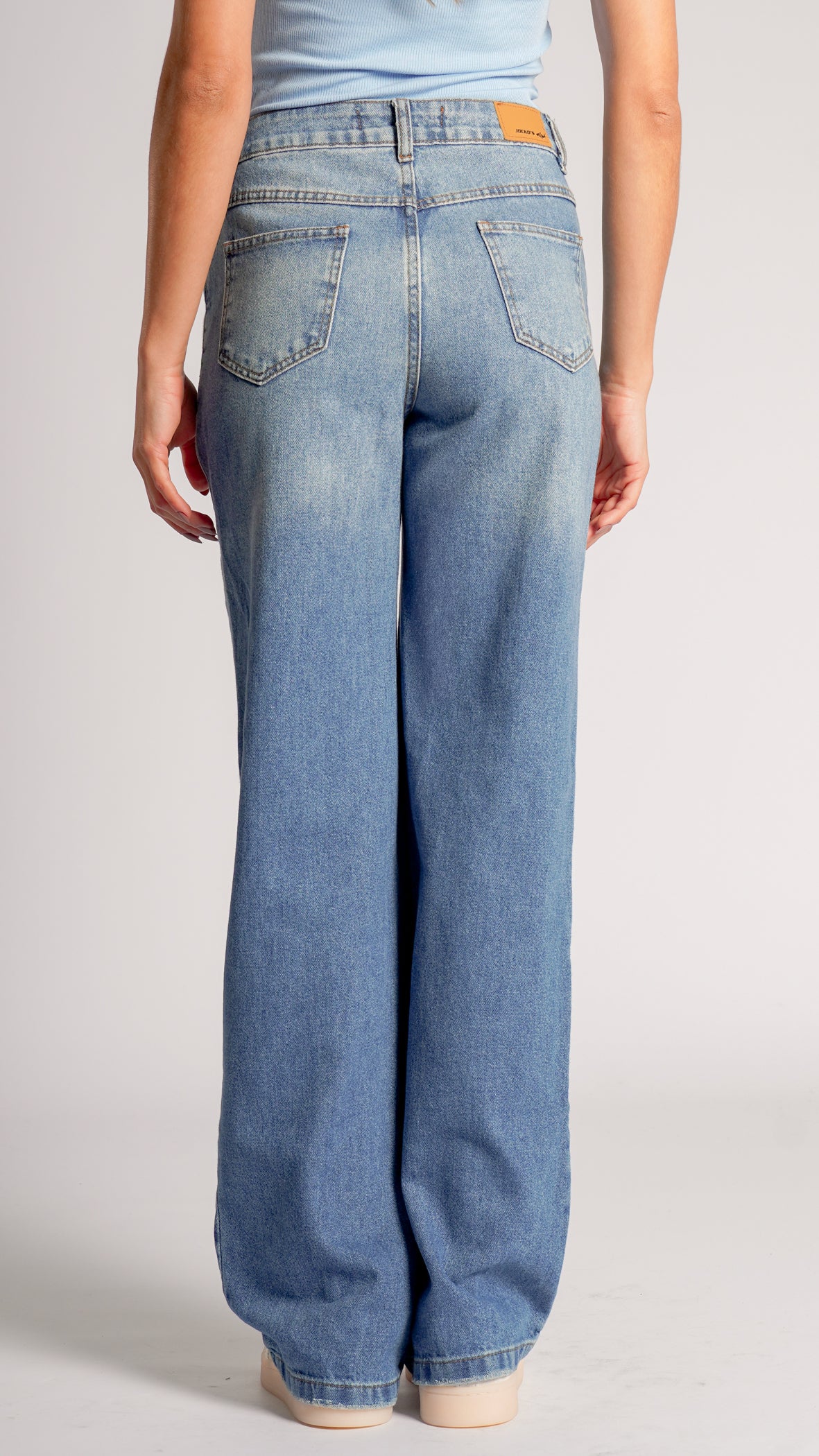 Calça Jeans Reta - Azul