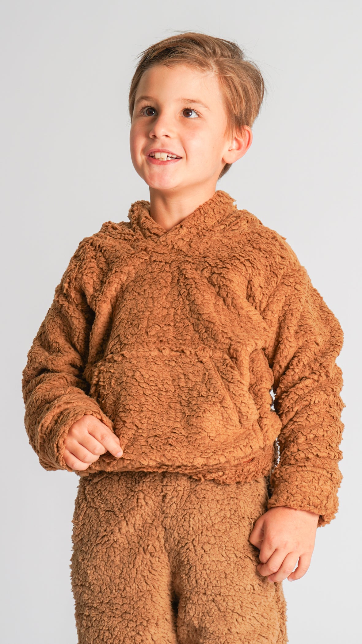 Canguru Sherpa Kids Unissex - Bege Escuro