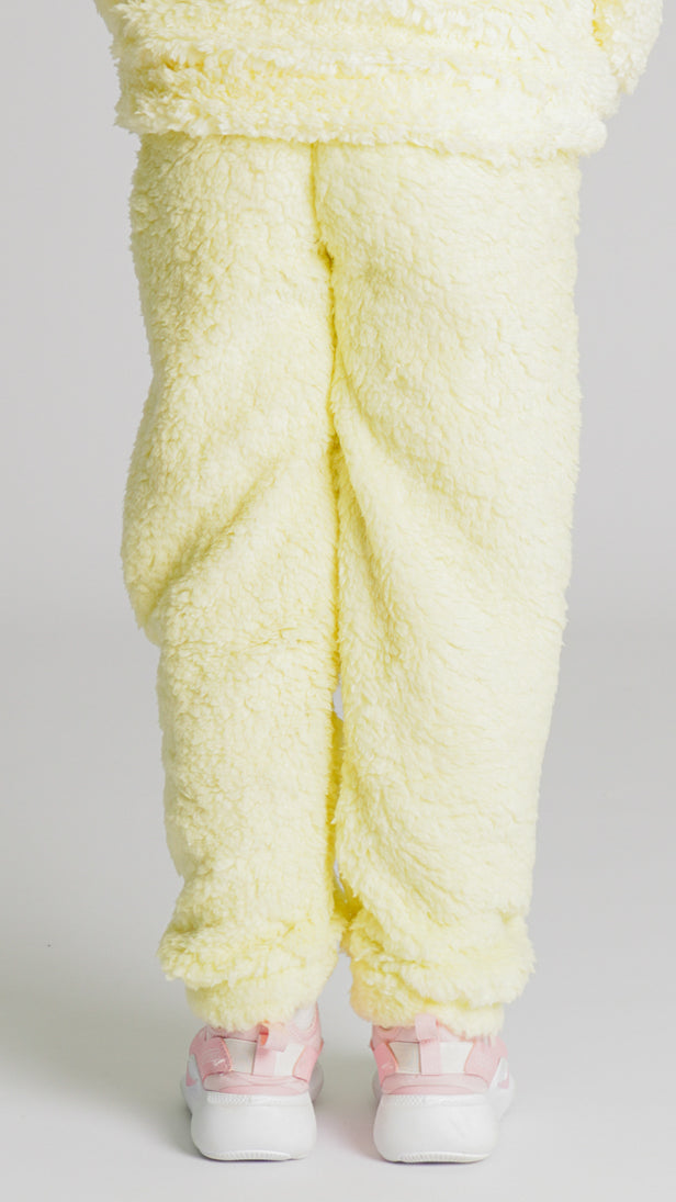 Calça Sherpa Kids Unissex - Amarela
