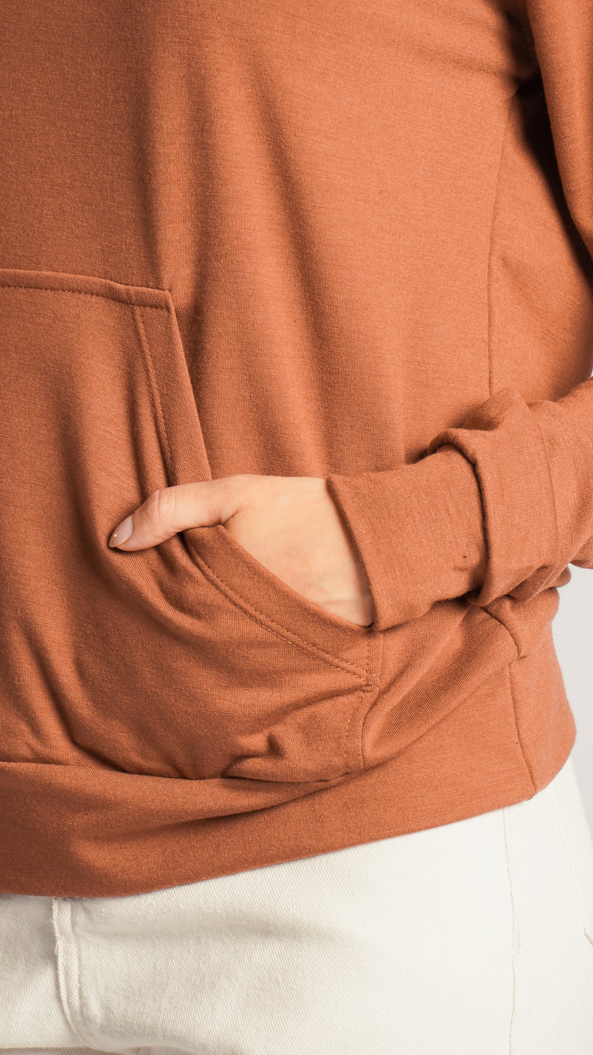 Blusa Moletinho Premium Canguru - Telha