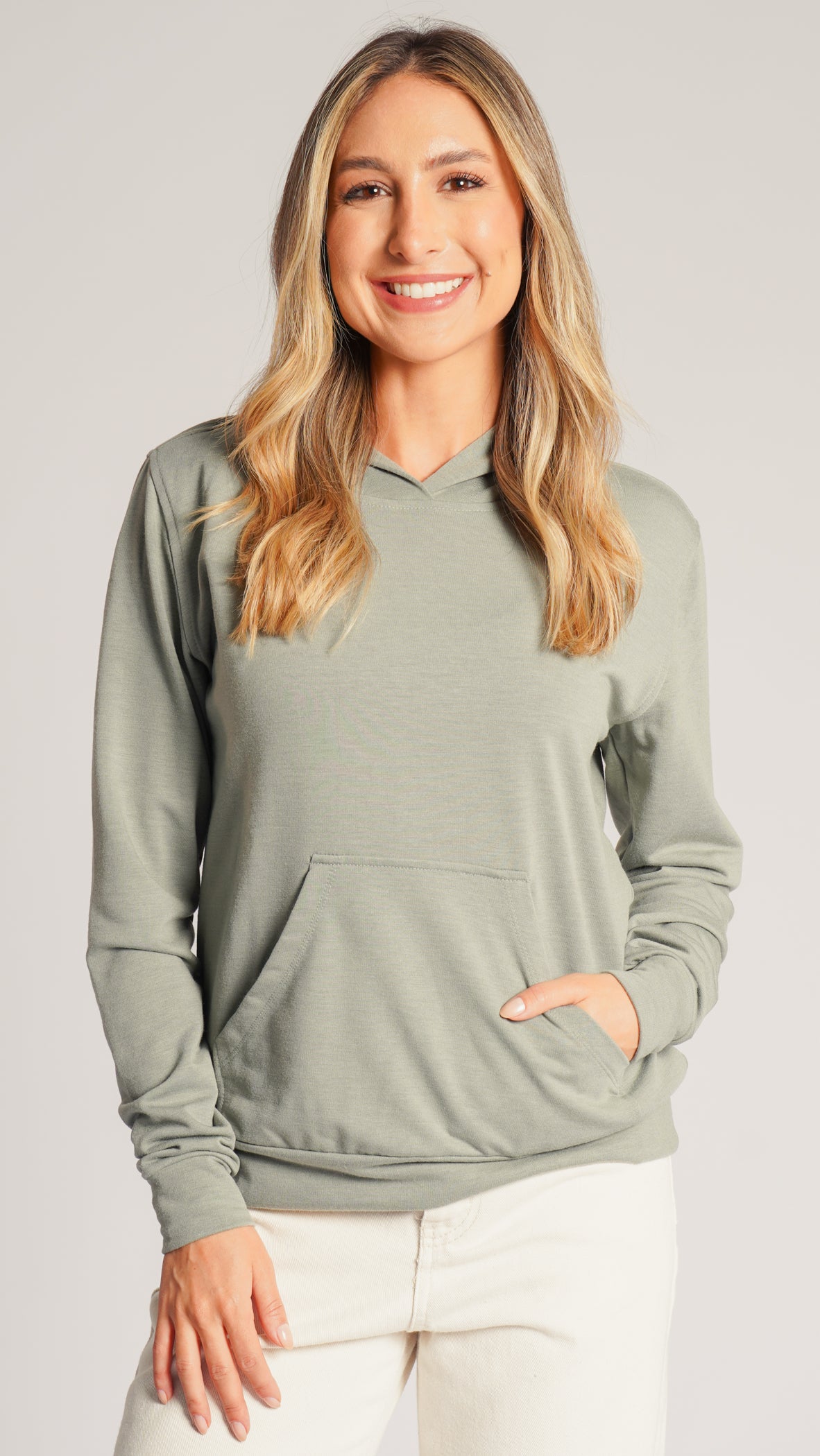 Blusa Moletinho Premium Canguru - Verde