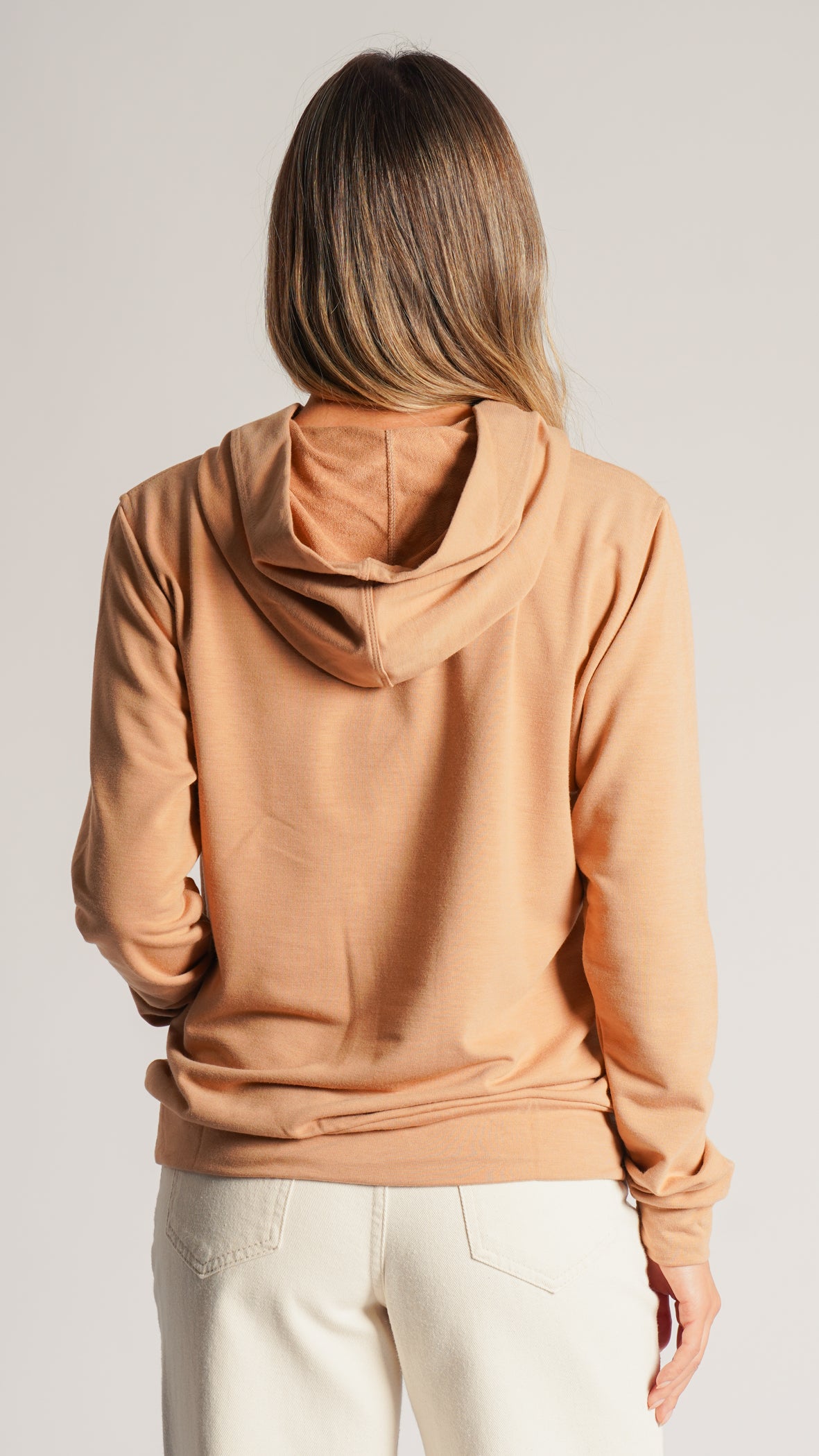 Blusa Moletinho Premium Canguru - Bege