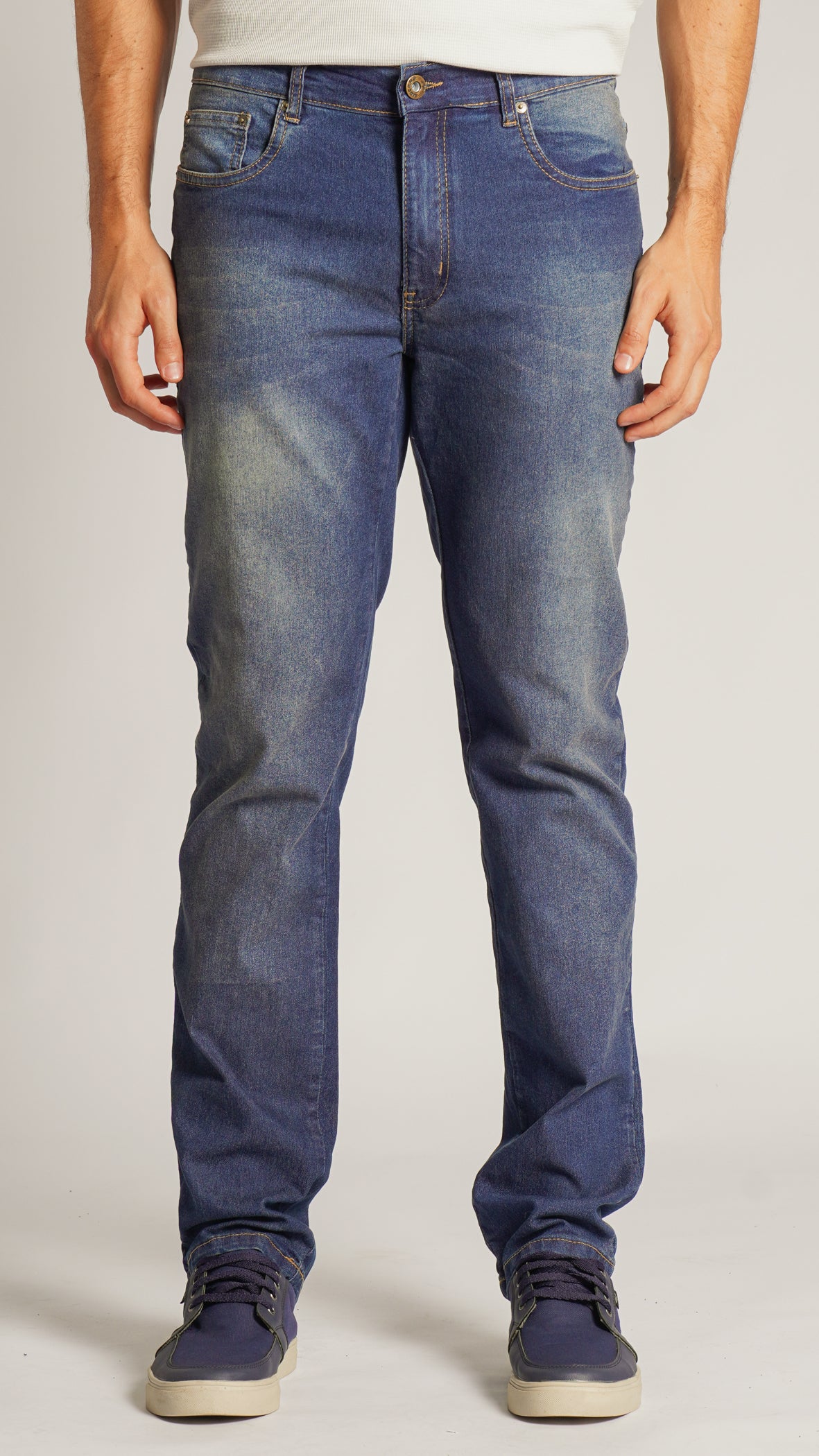 Calça Jeans - Escura Linha Caramelo