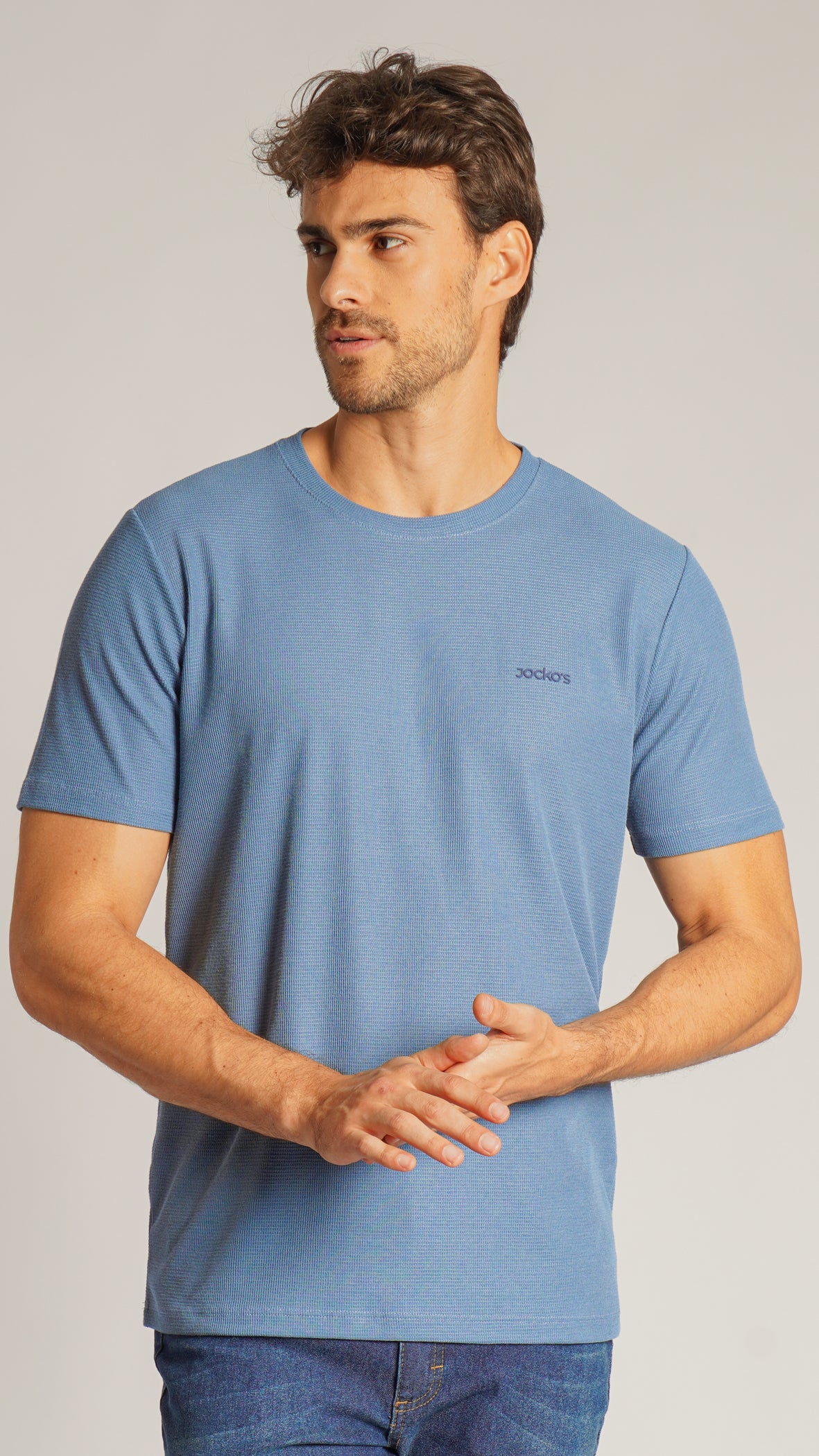 Camiseta Tricô Diamond - Azul