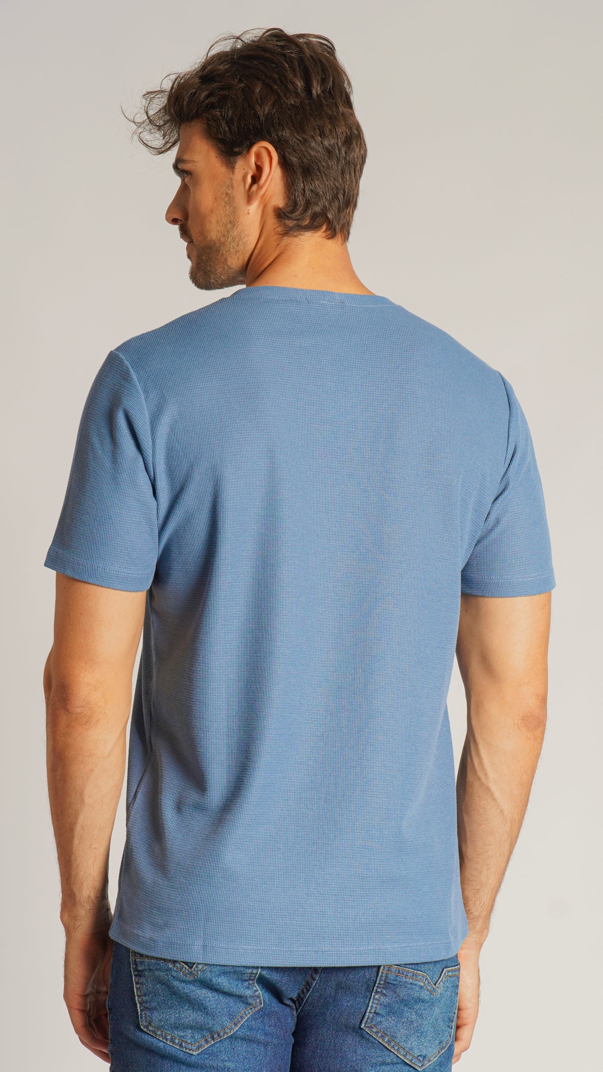 Camiseta Tricô Diamond - Azul