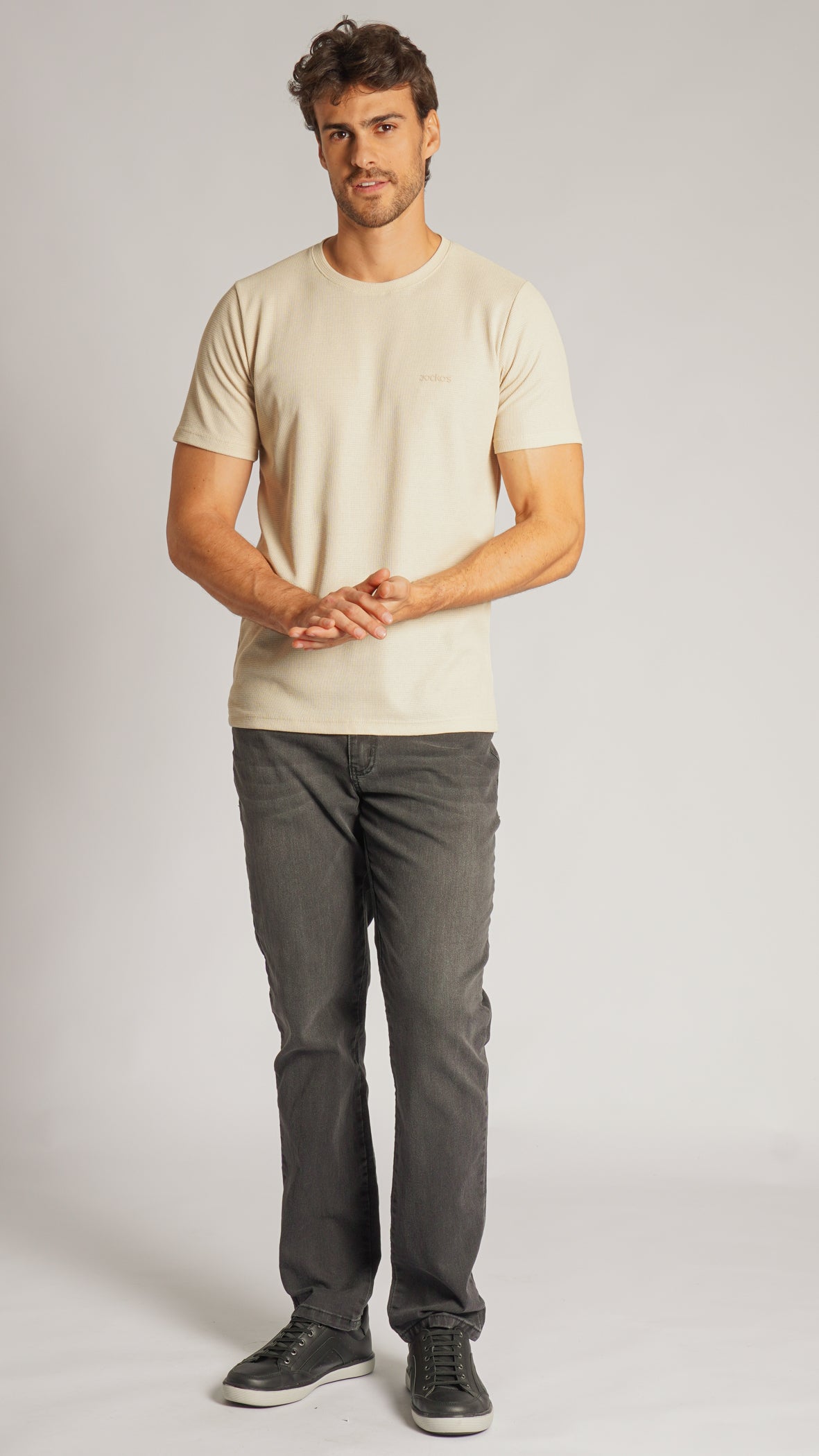 Camiseta Tricô Diamond - Bege