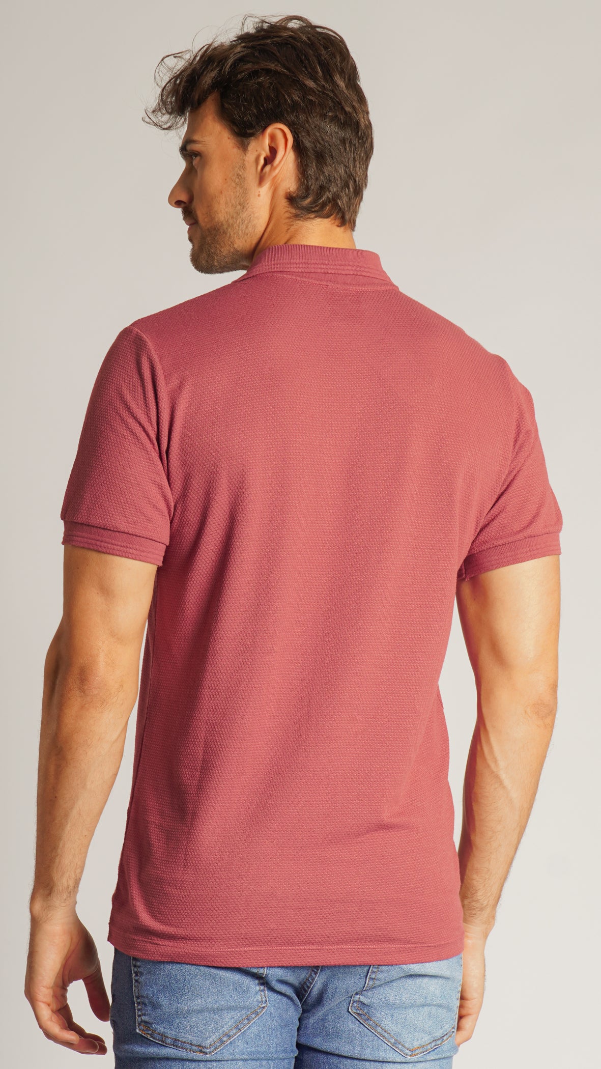 Camisa Polo Colmeia - Rosê