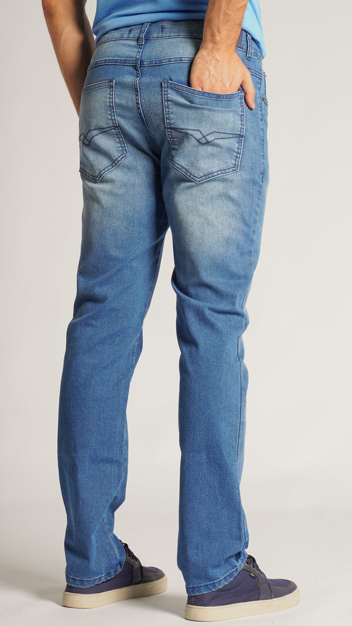 Calça Jeans - Escura Linha Azul