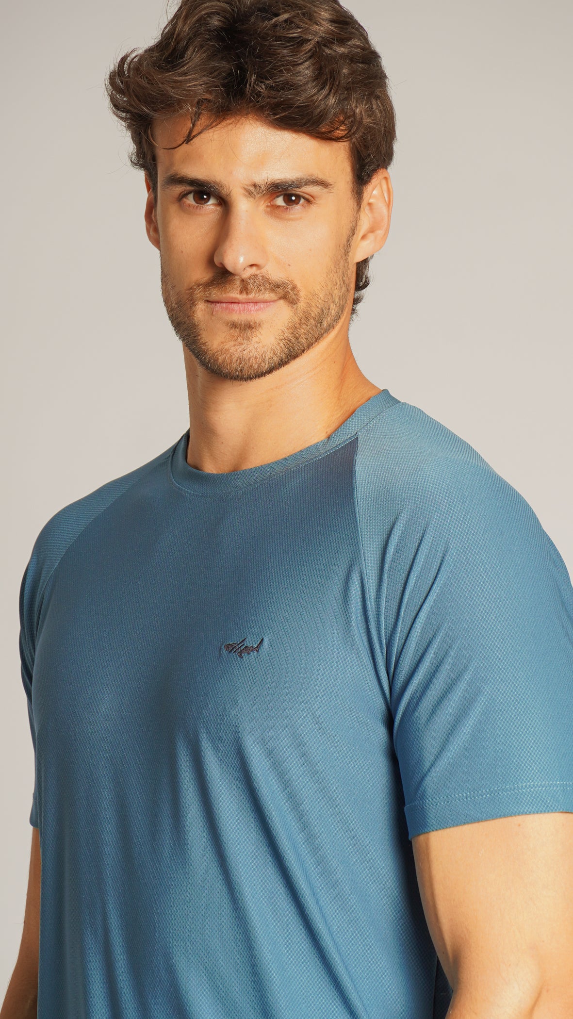 Camiseta Slim Dry Fit - Azul