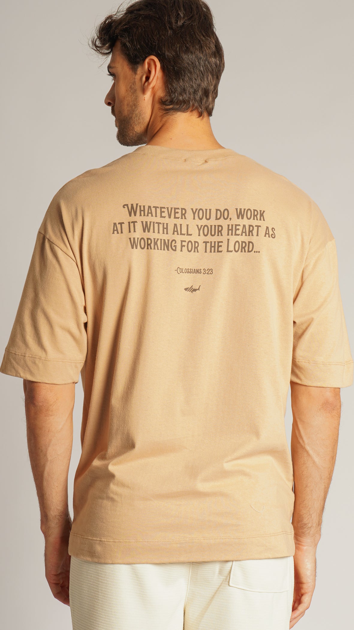 Camiseta Oversized - Ocre