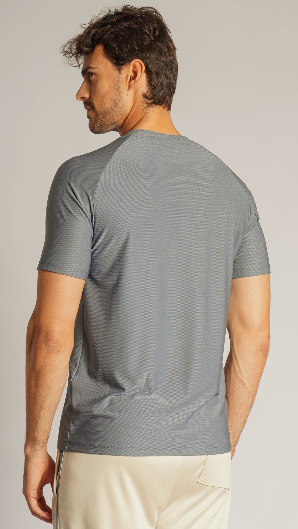 Camiseta Slim Dry Fit - Cinza