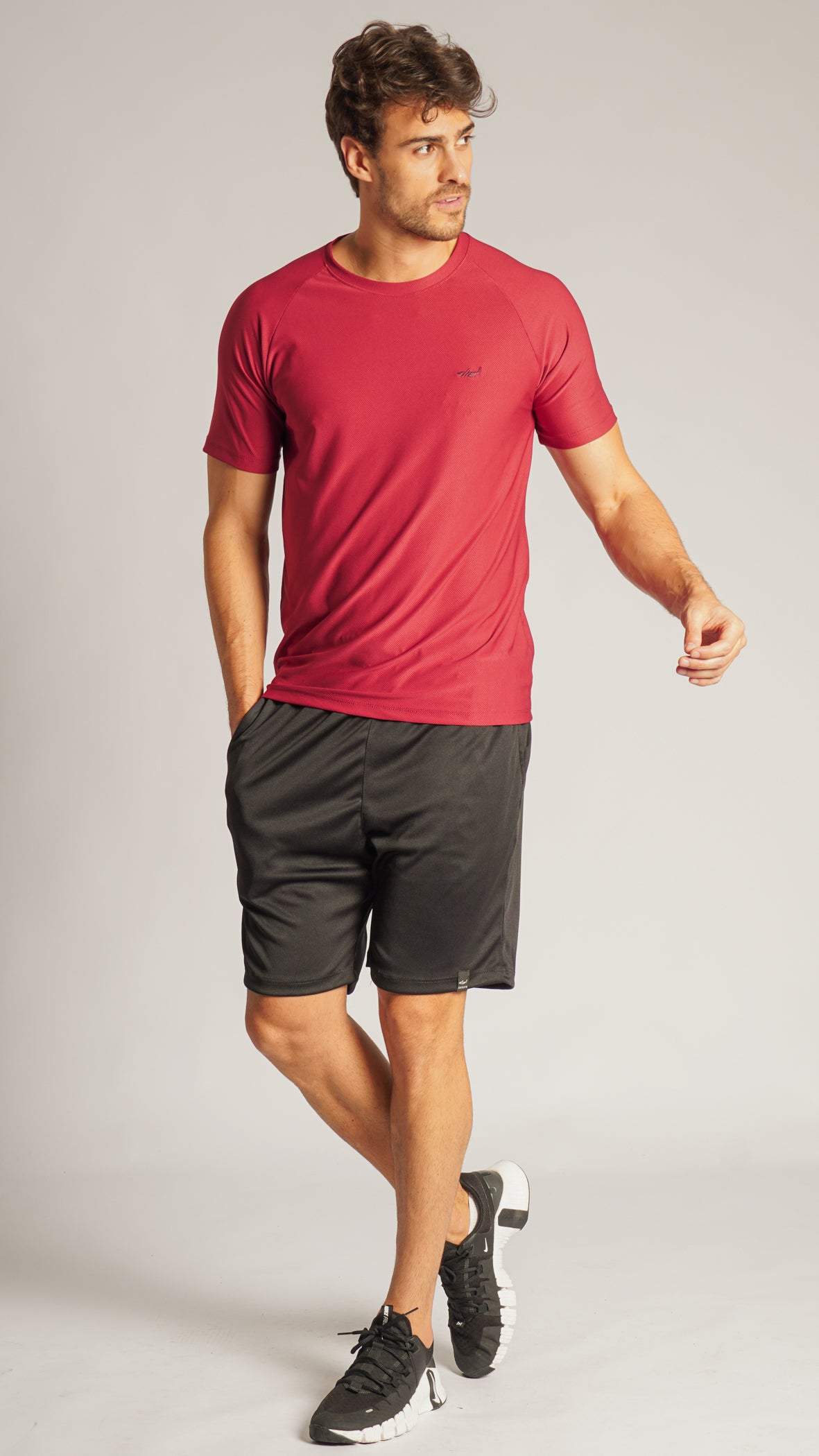 Camiseta Slim Dry Fit - Bordô