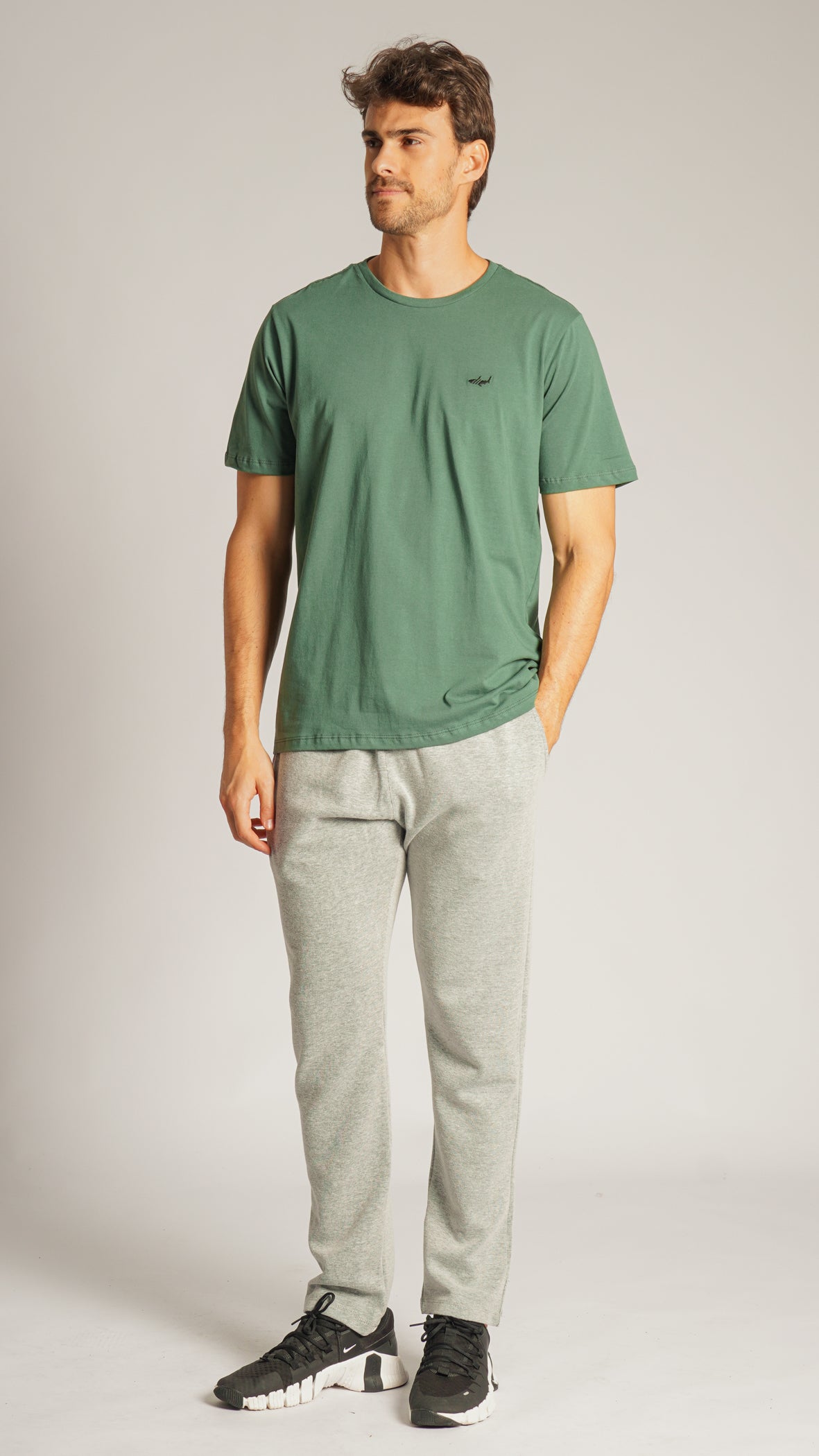 Calça Moletom Suedine - Cinza