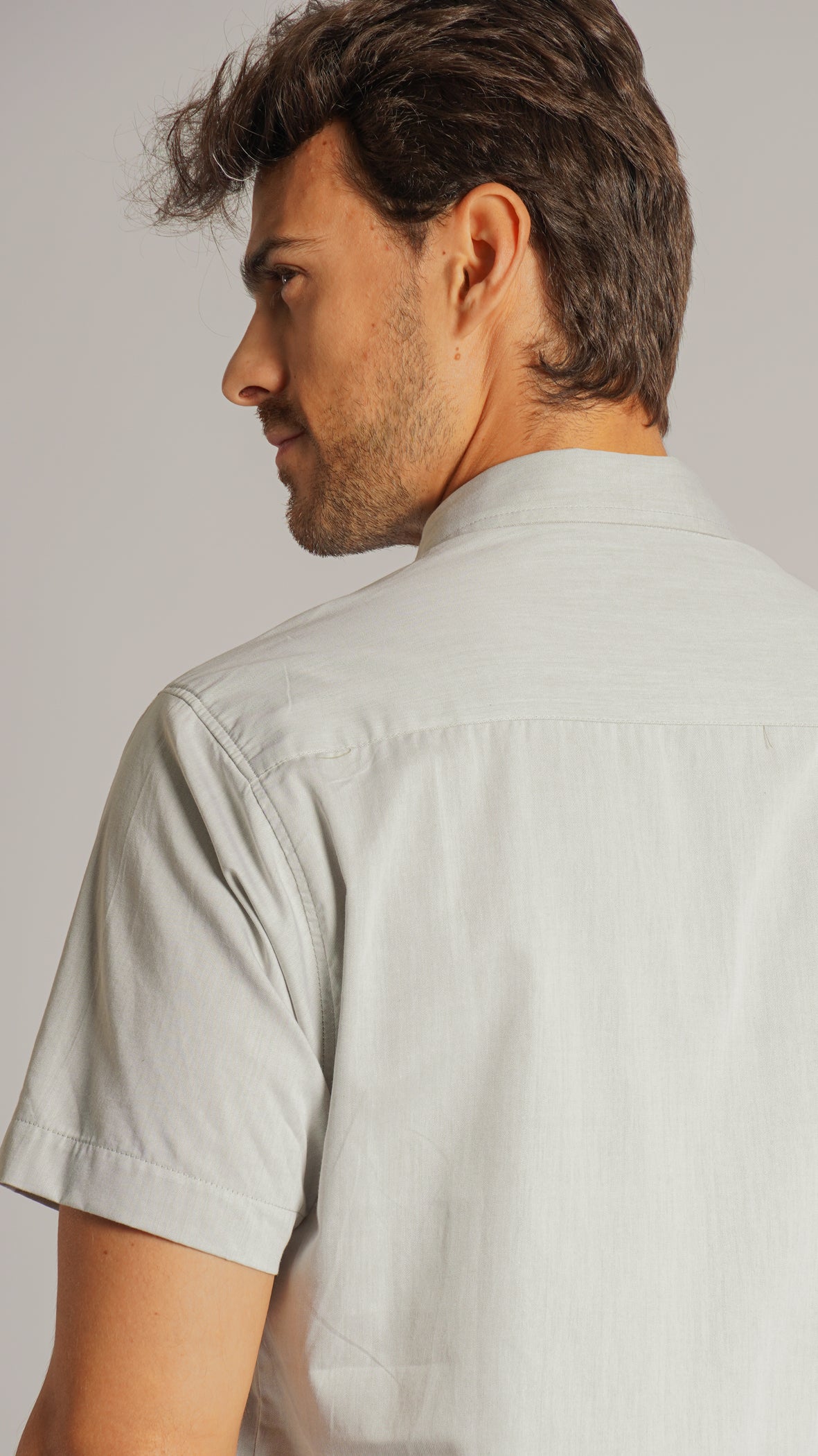 Camisa Manga Curta - Cinza