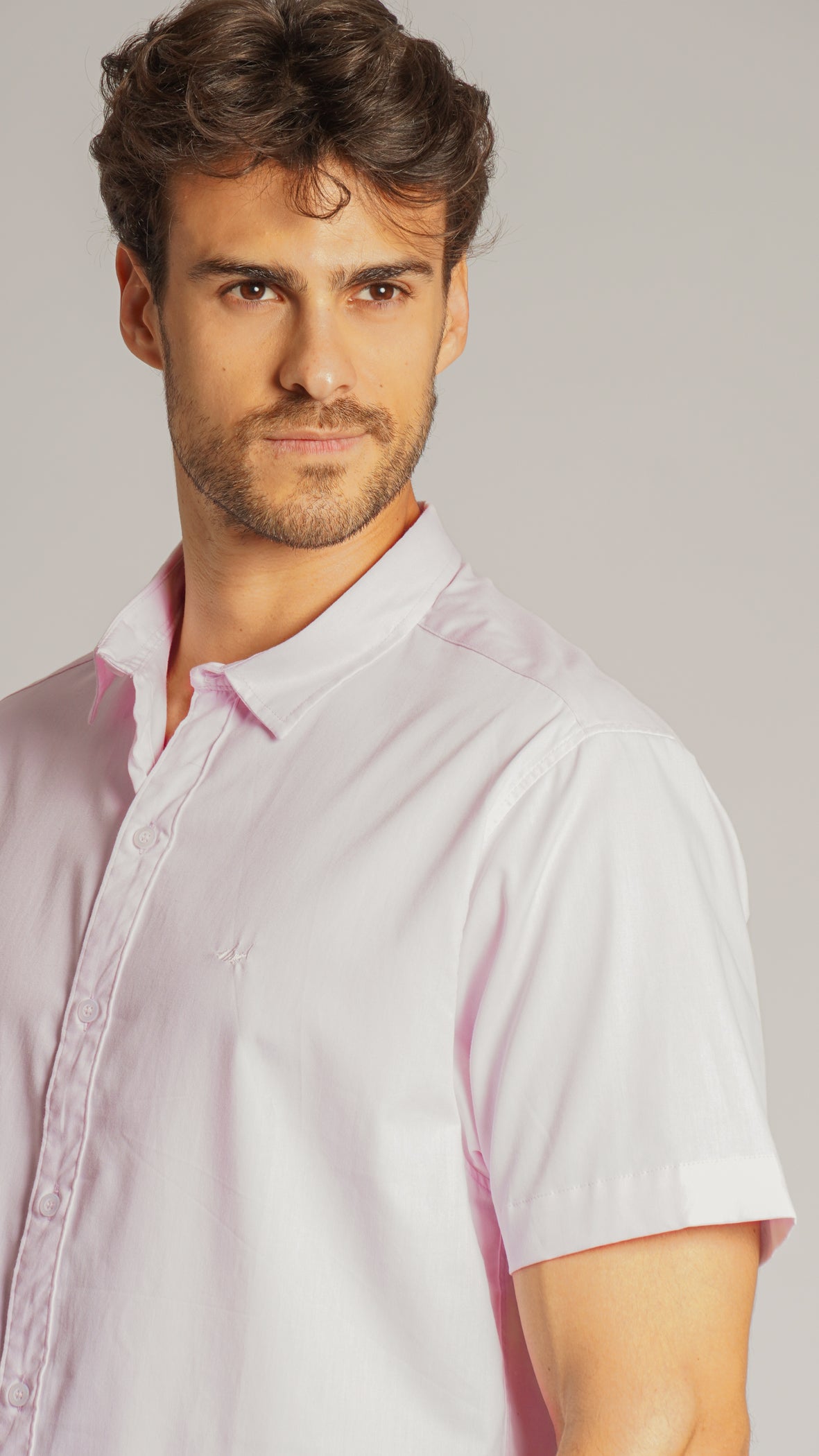 Camisa Manga Curta - Rosa