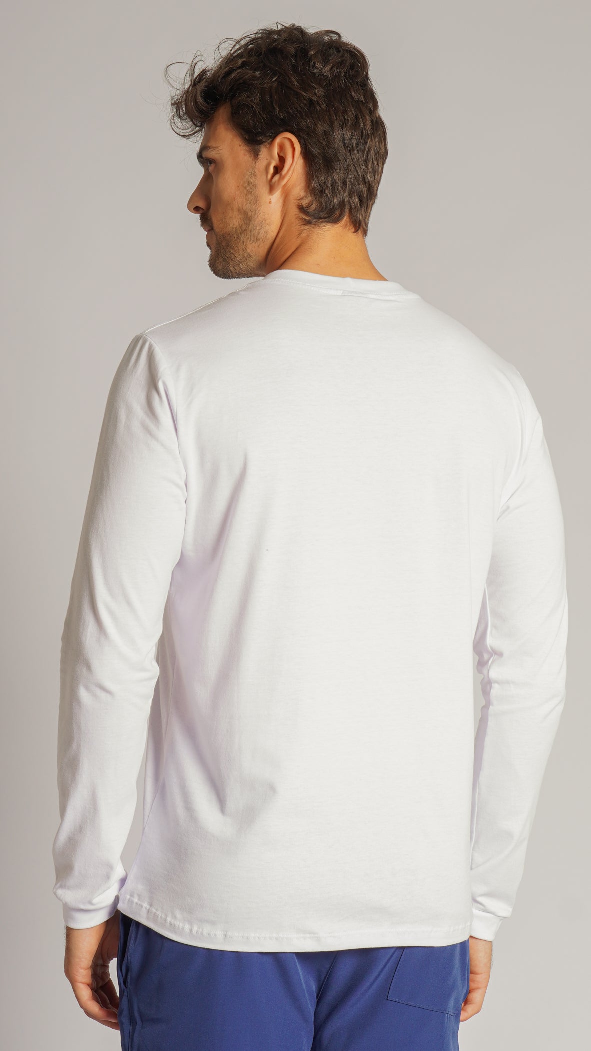 Camiseta Manga Longa Lisa - Branca