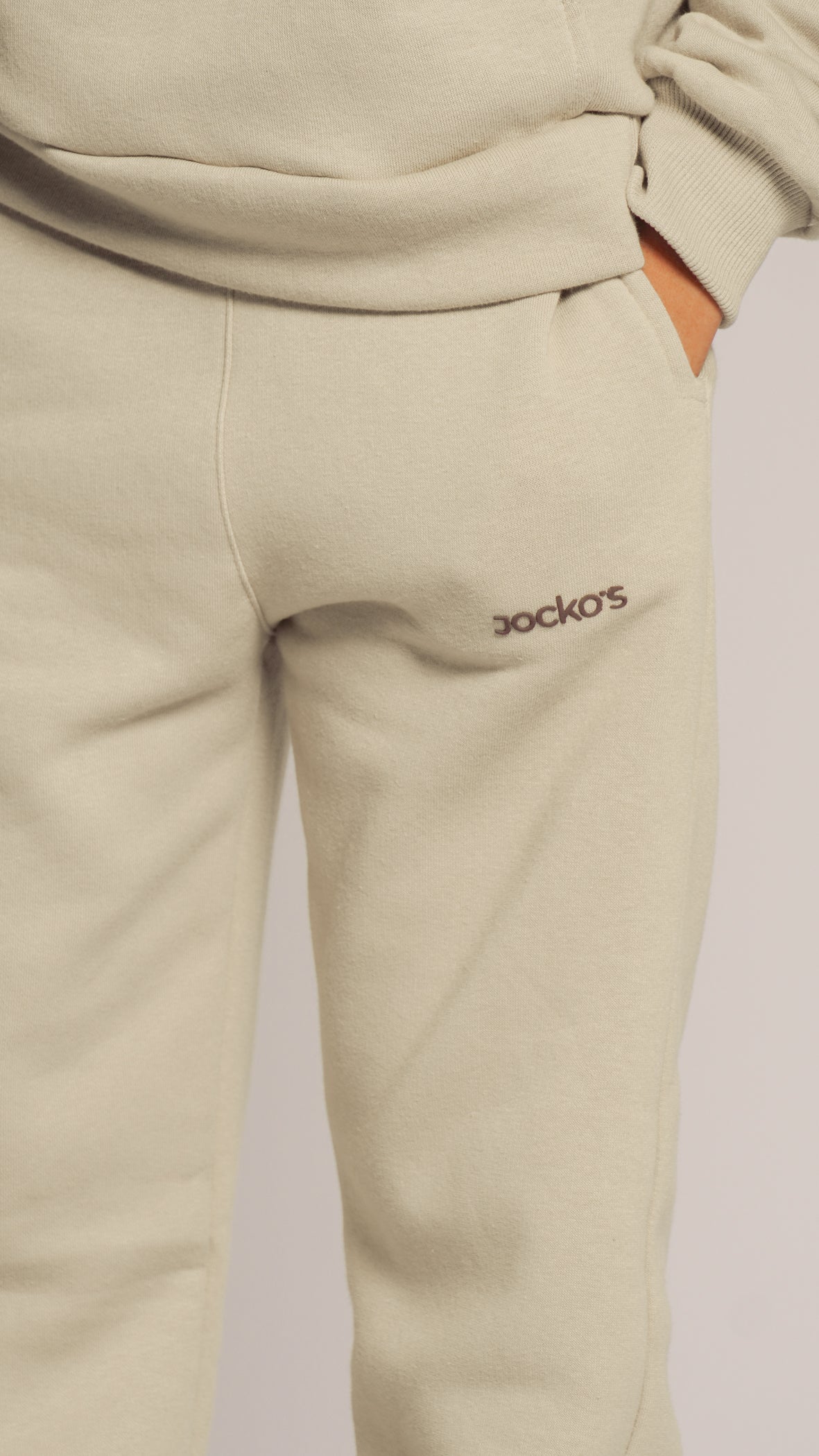 Calça Moletom Kids Unissex - Bege
