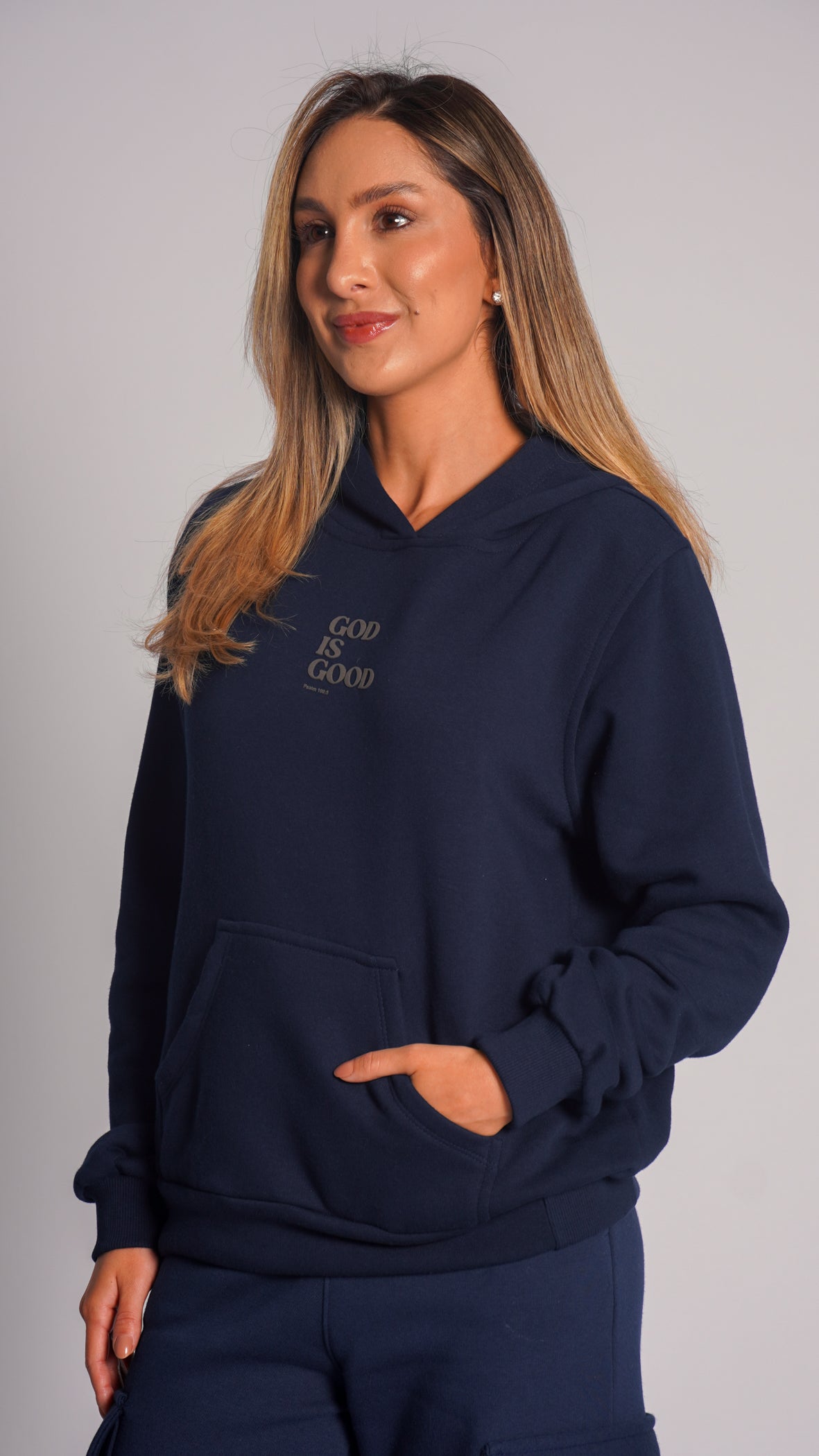 Moletom Canguru Premium - Azul Marinho