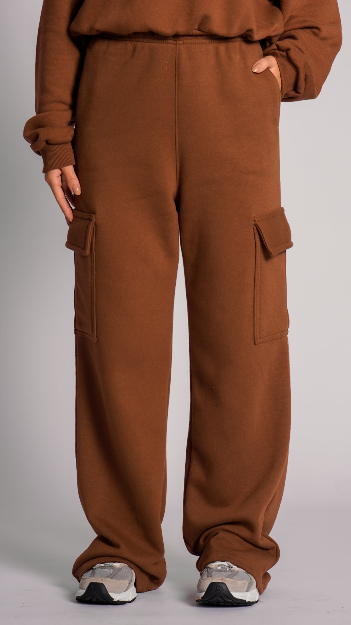 Calça Moletom Cargo Premium - Telha
