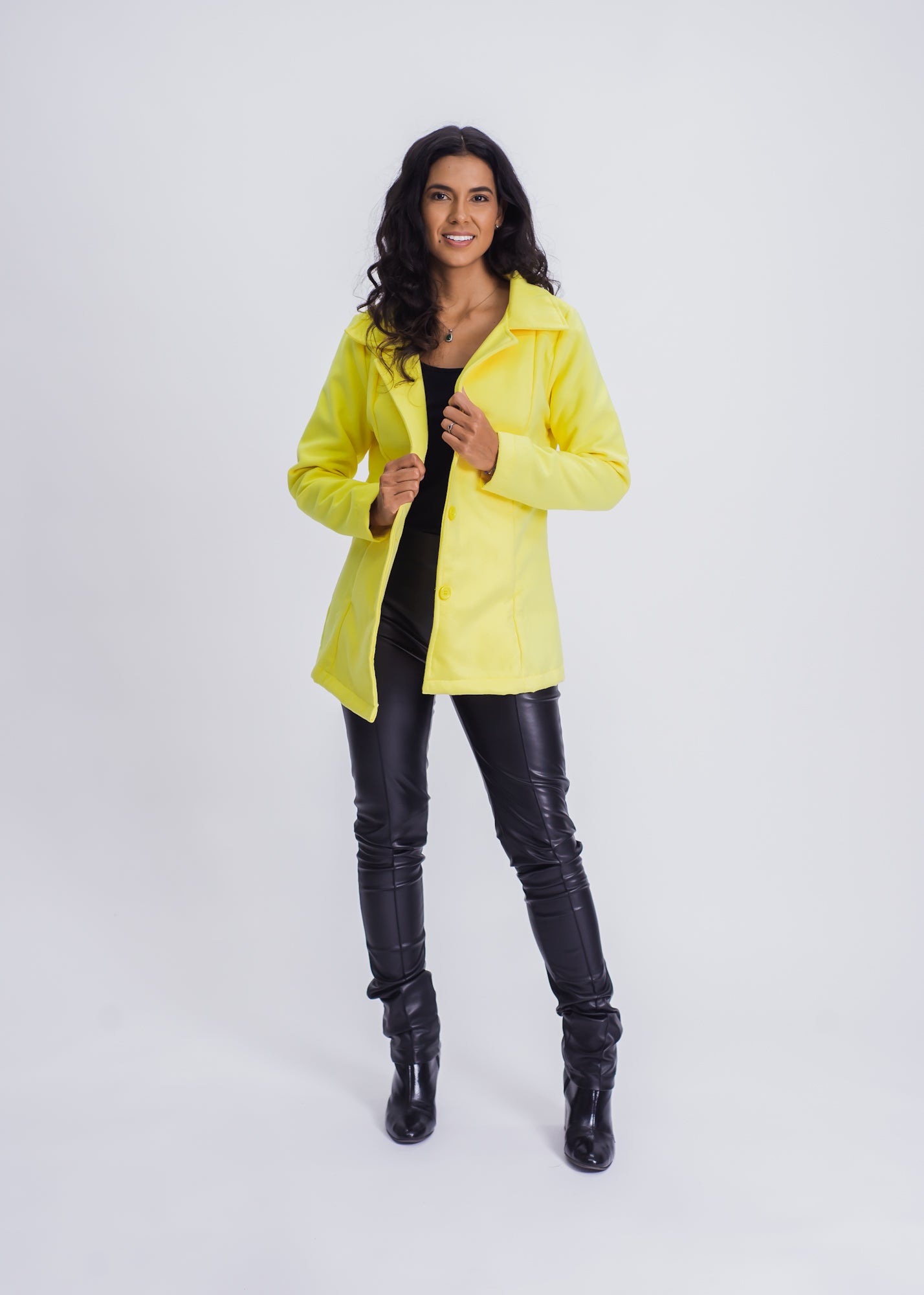 Casaco Lã - Amarelo