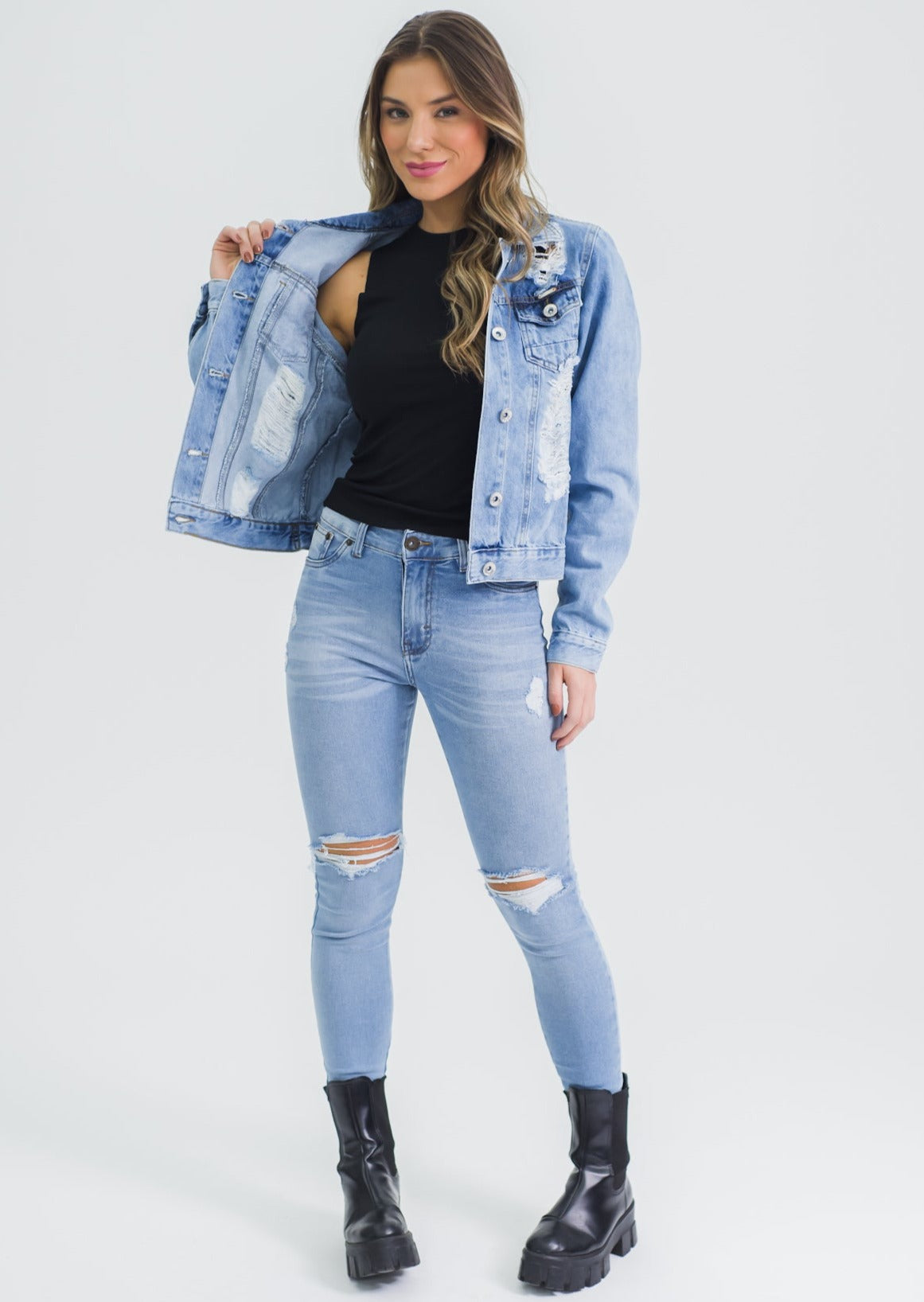 Jaqueta Jeans - Destroyed Clara