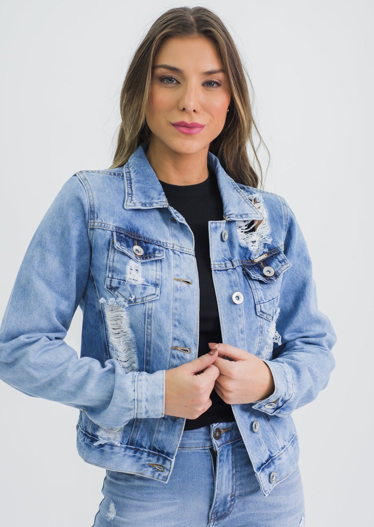 Jaqueta Jeans - Destroyed Clara