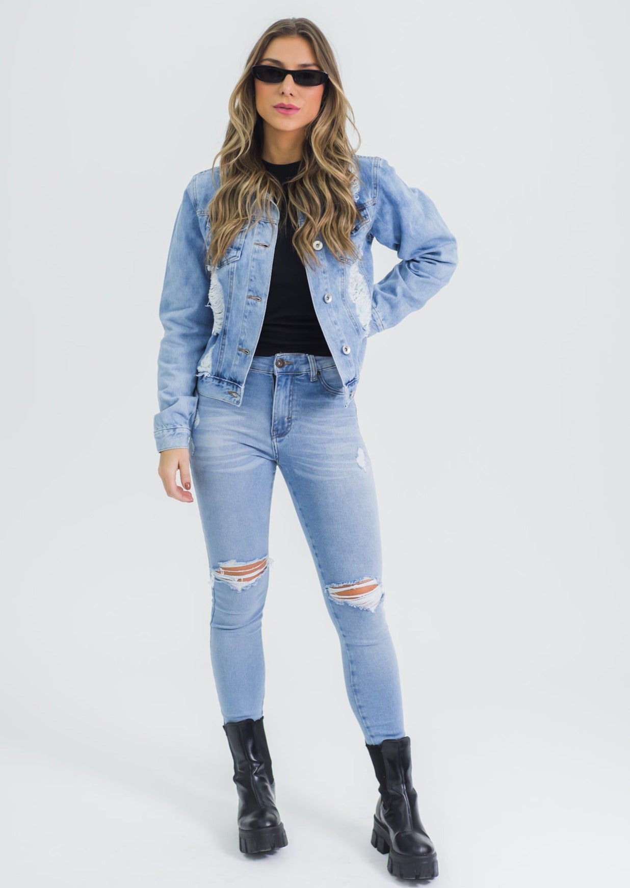 Jaqueta Jeans - Destroyed Clara