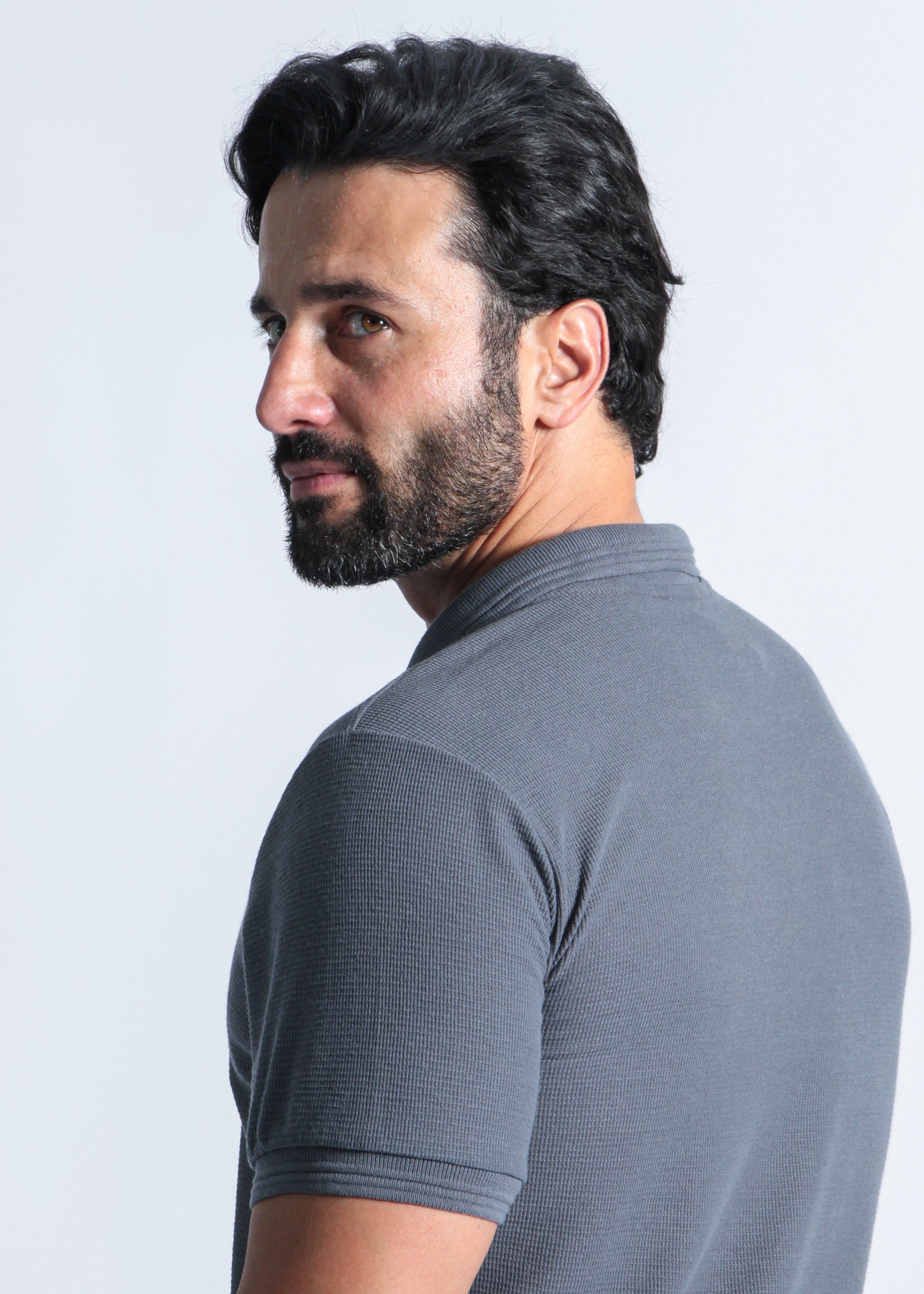 Camisa Polo Tricô Diamond - Grafite