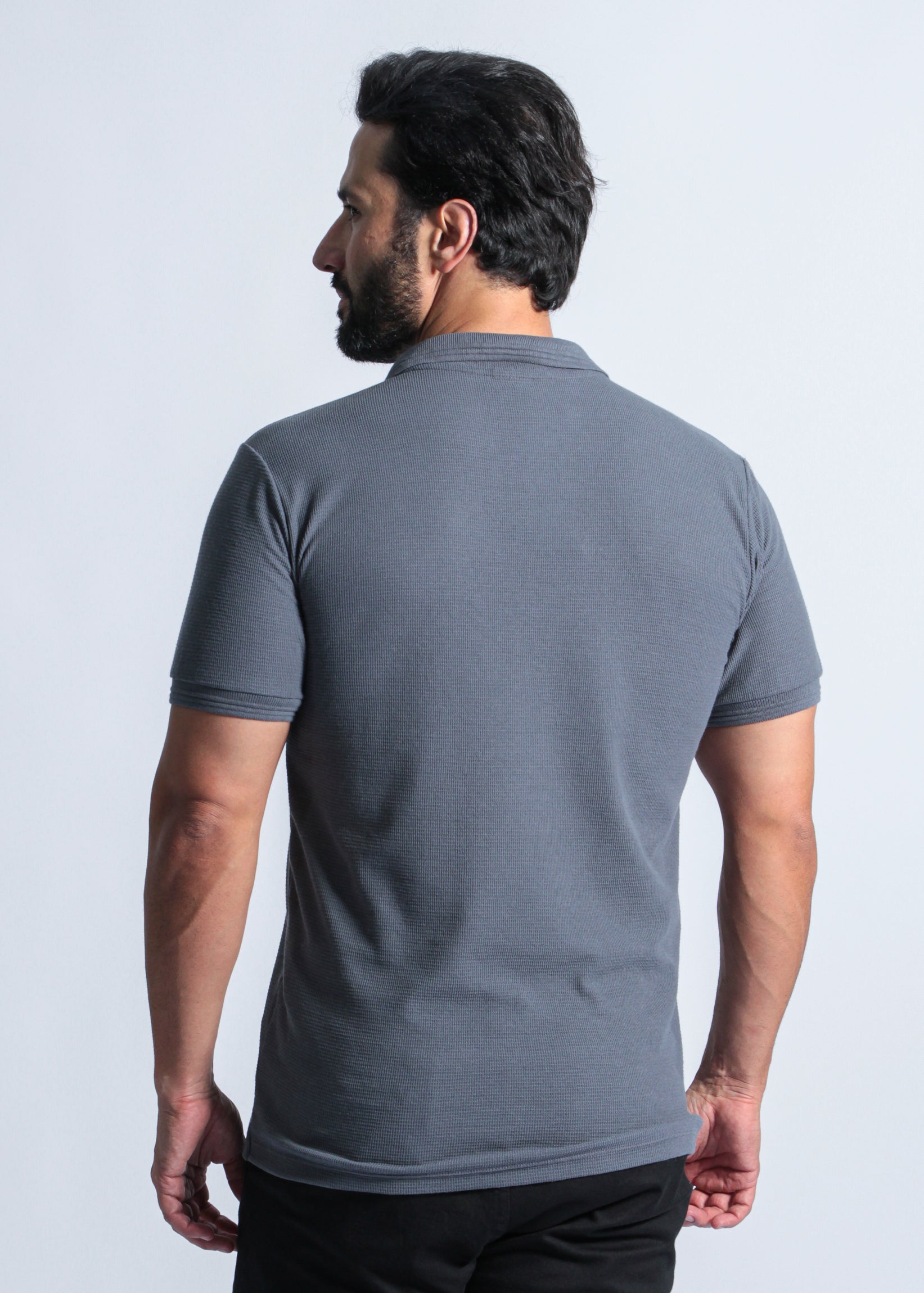 Camisa Polo Tricô Diamond - Grafite