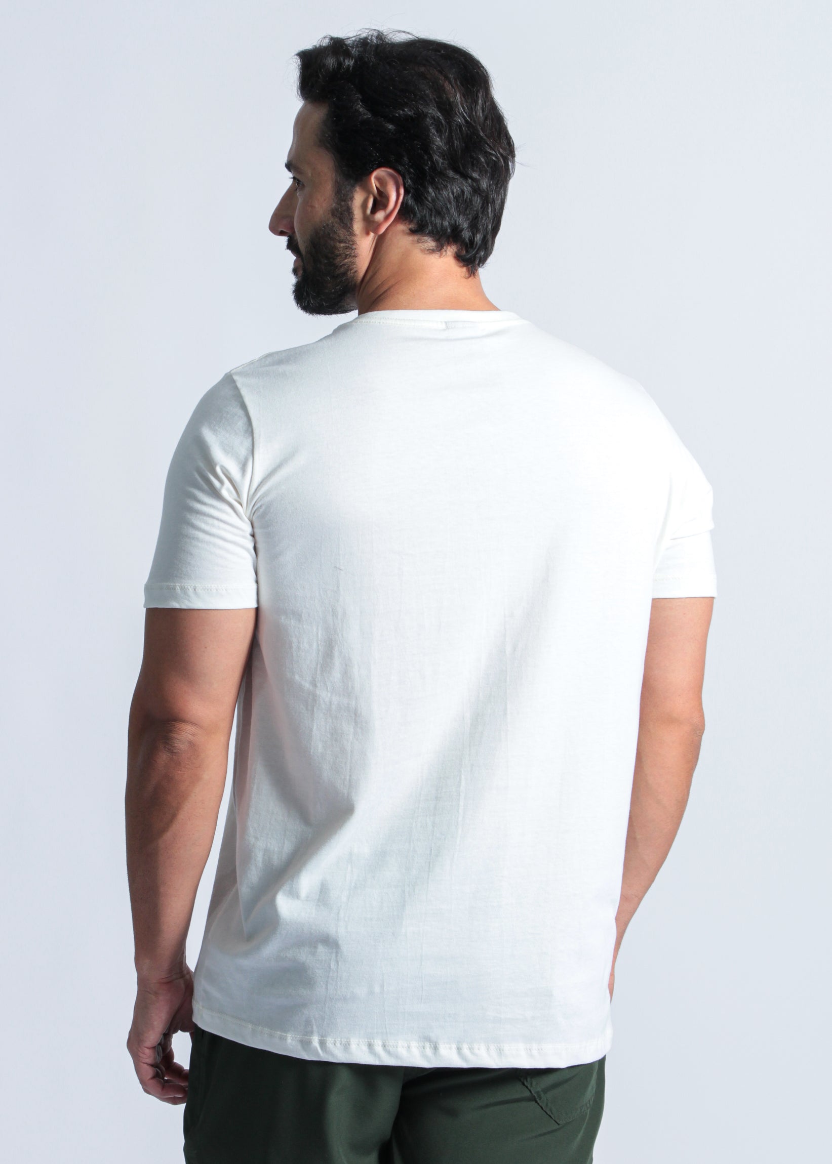 Camiseta Estampada Hawaii Surf - Off White