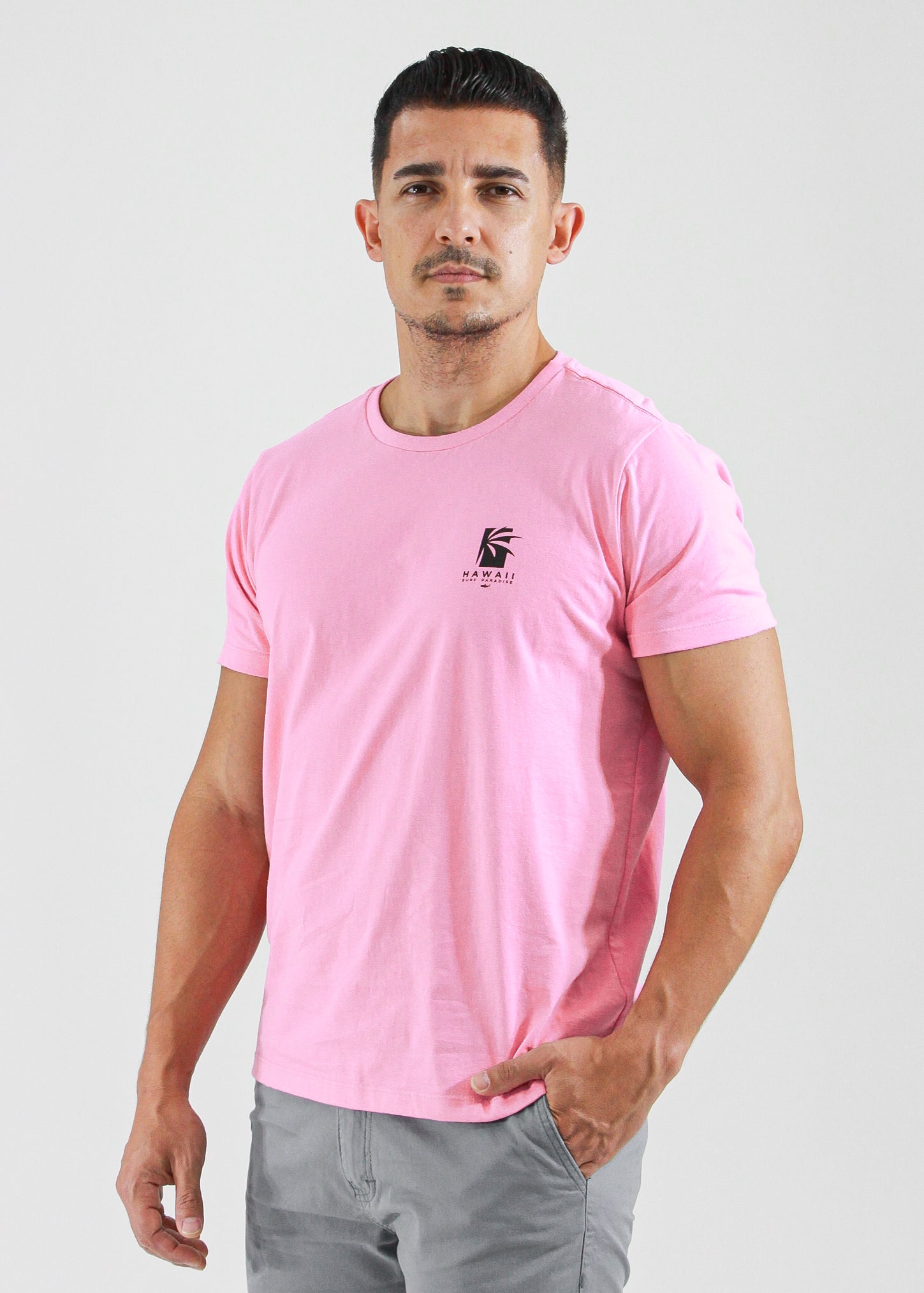 Camiseta Estampada Hawaii - Rosa