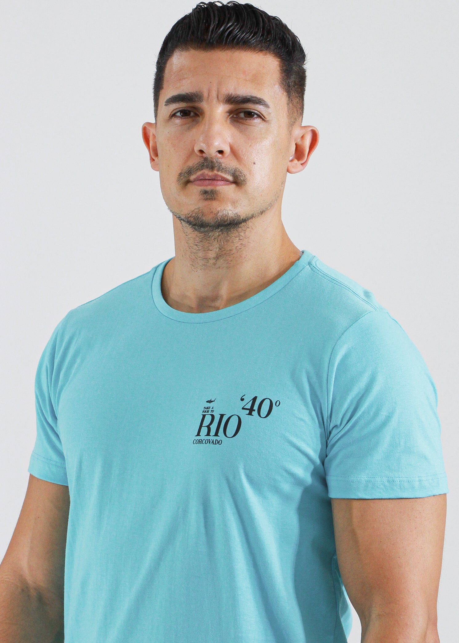 Camiseta Estampada Rio - Azul