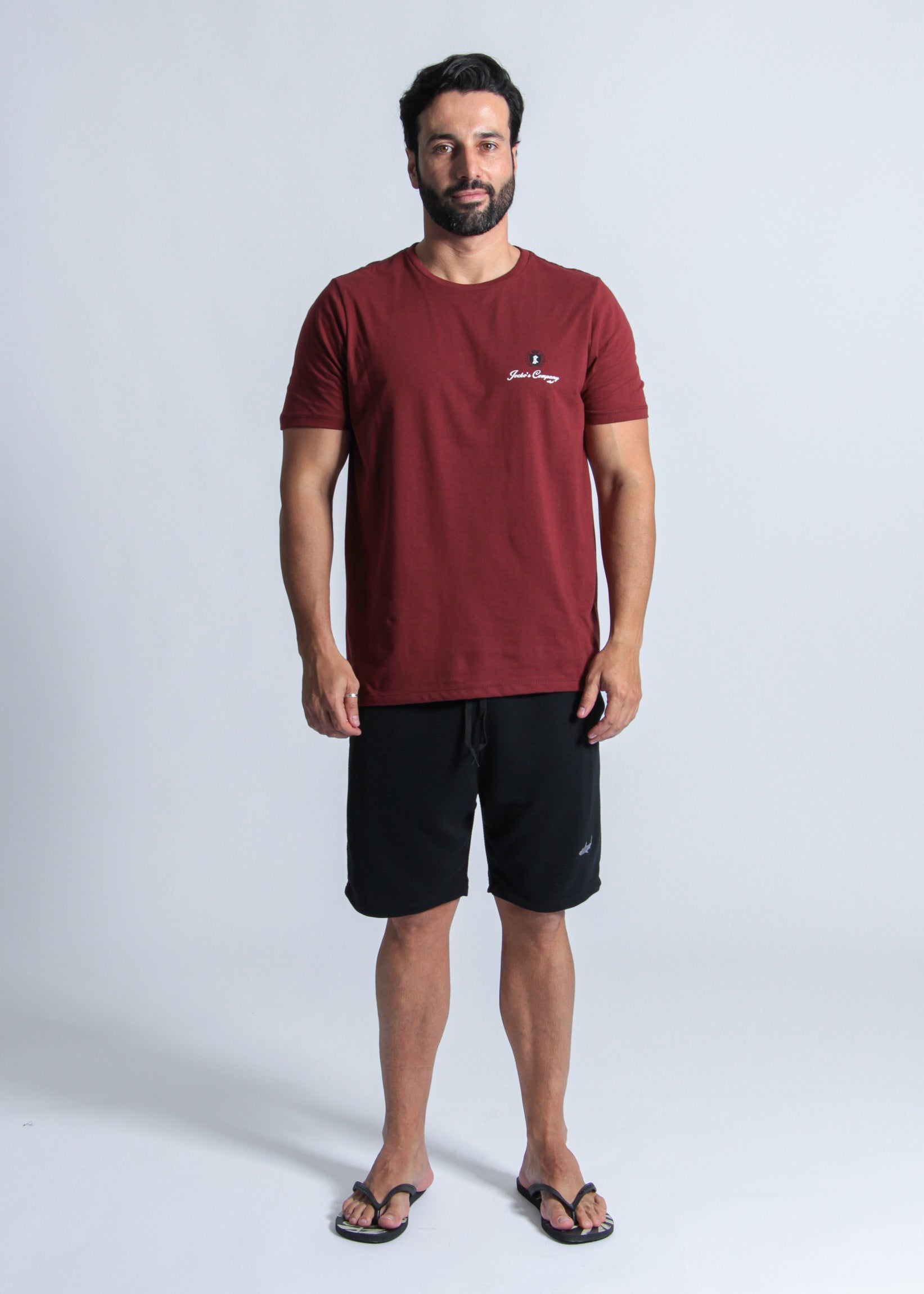 Camiseta Estampada Jocko´s Company - Bordô